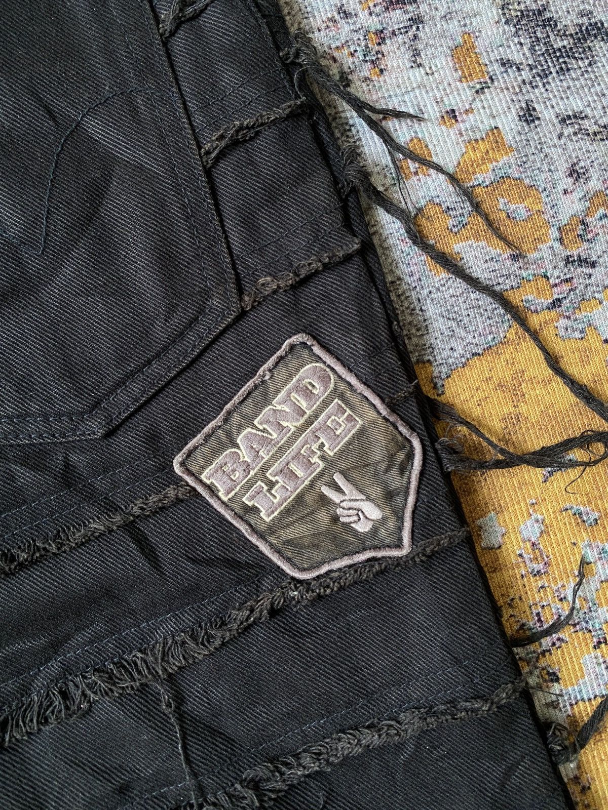Hysteric Glamour 90’s Hysteric Glamour Black Crust Hagi Patches Denim Size US 32 / EU 48 - 16 Thumbnail
