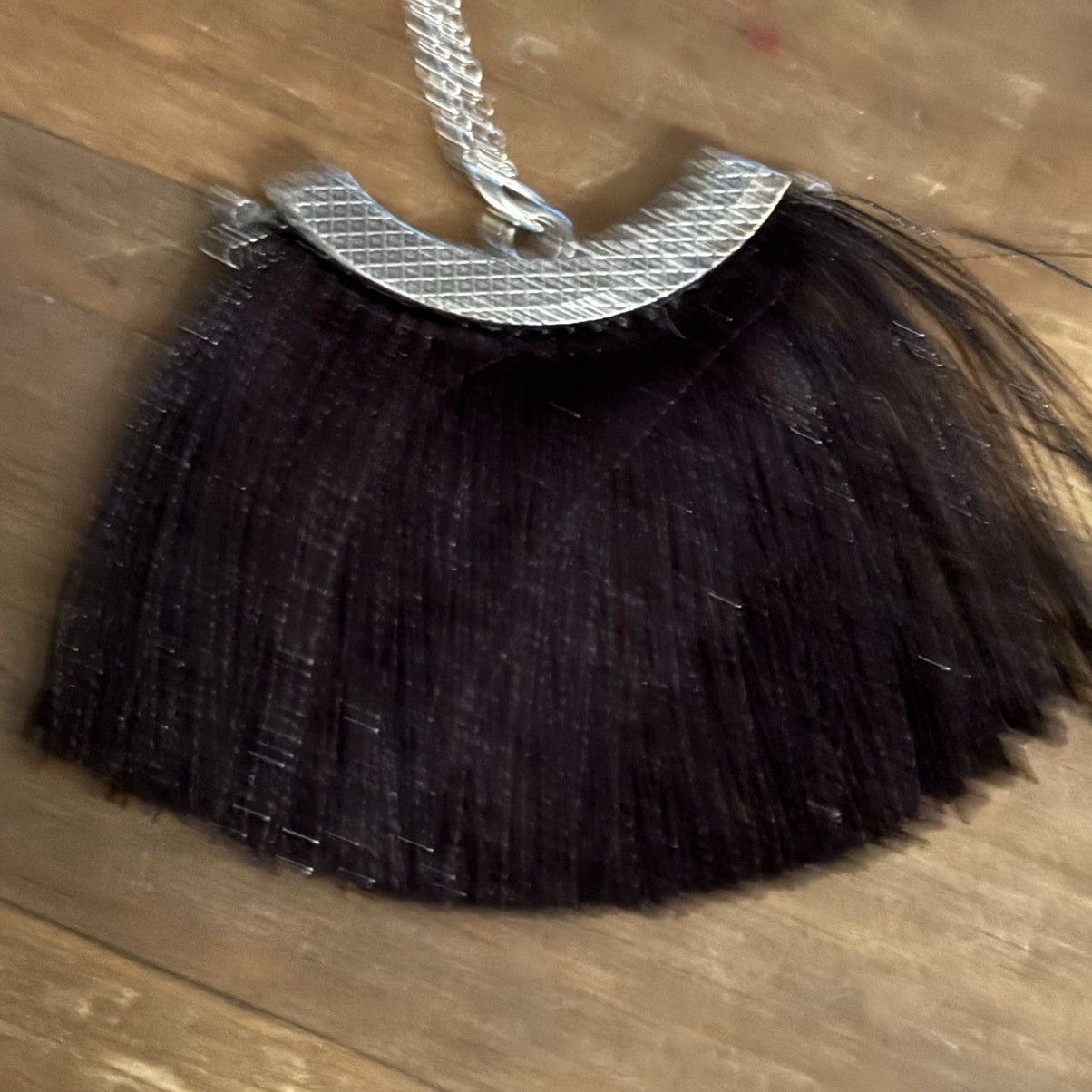 Other 925 silver rhinestone black tassel pendant necklace Size ONE SIZE - 4 Thumbnail