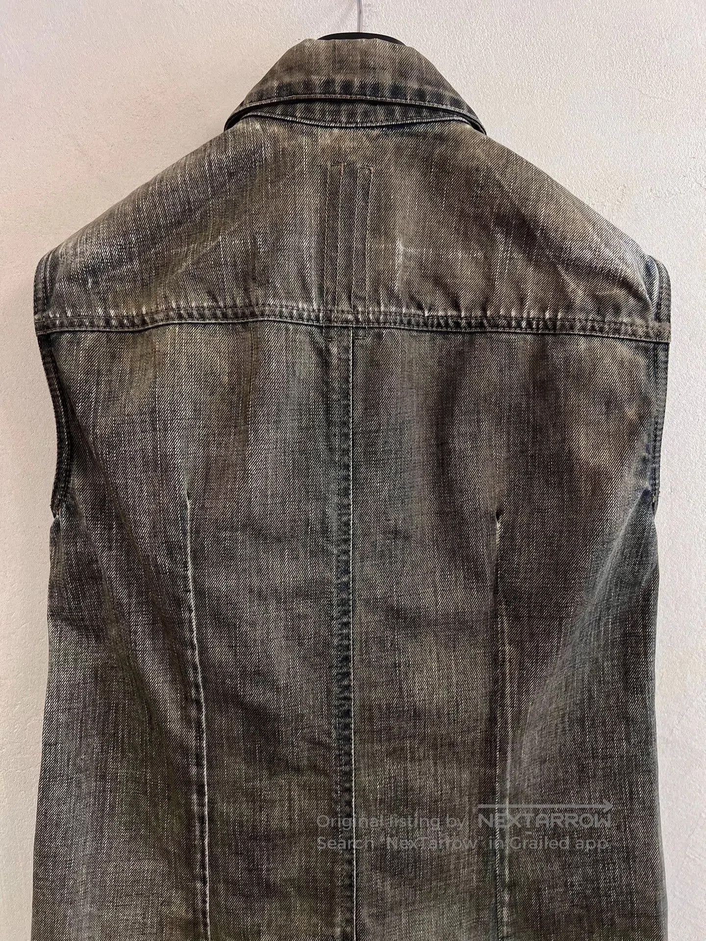 Rick Owens Drkshdw Rick Owens Distressed Denim Vest Jacket. Size US XS / EU 42 / 0 - 7 Thumbnail