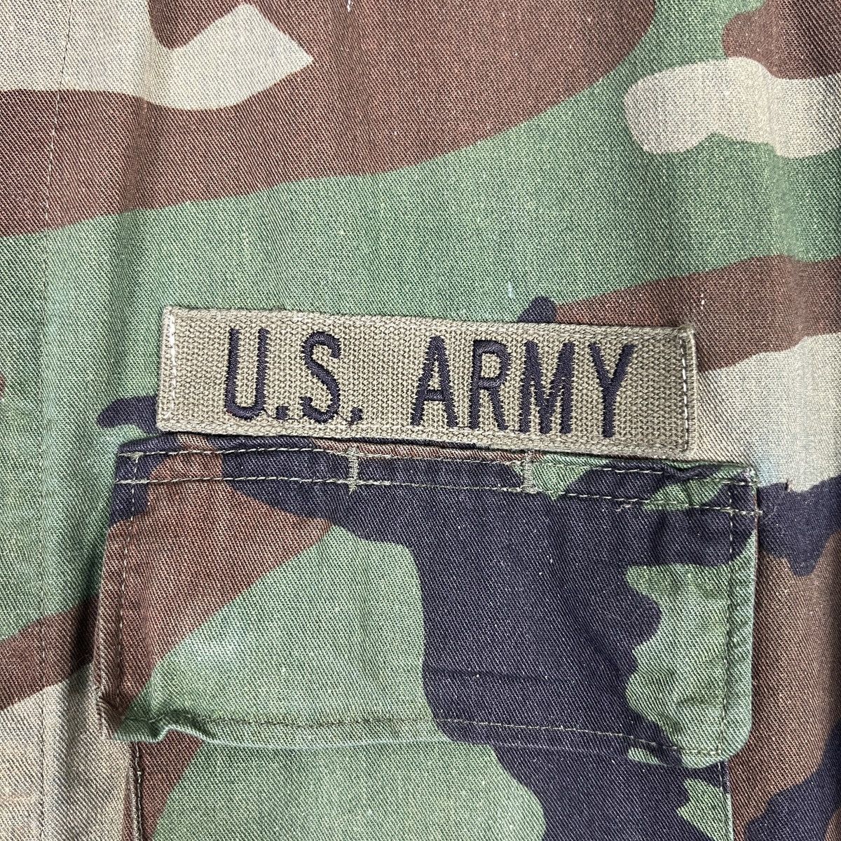 Vintage 🔥 VINTAGE US ARMY COMBAT WOODLAND CAMOUFLAGE JACKET Size US M / EU 48-50 / 2 - 19 Thumbnail