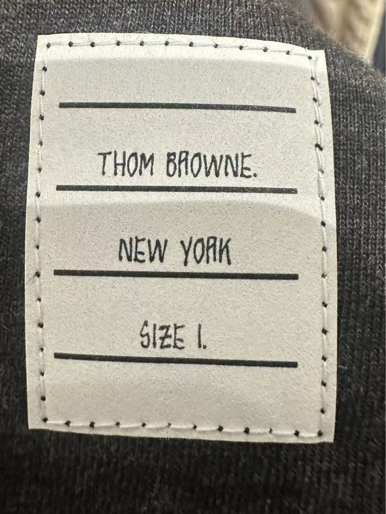 Thom Browne Thom Browne Dark gray striped long sleeve T-shirt Size US S / EU 44-46 / 1 - 5 Thumbnail