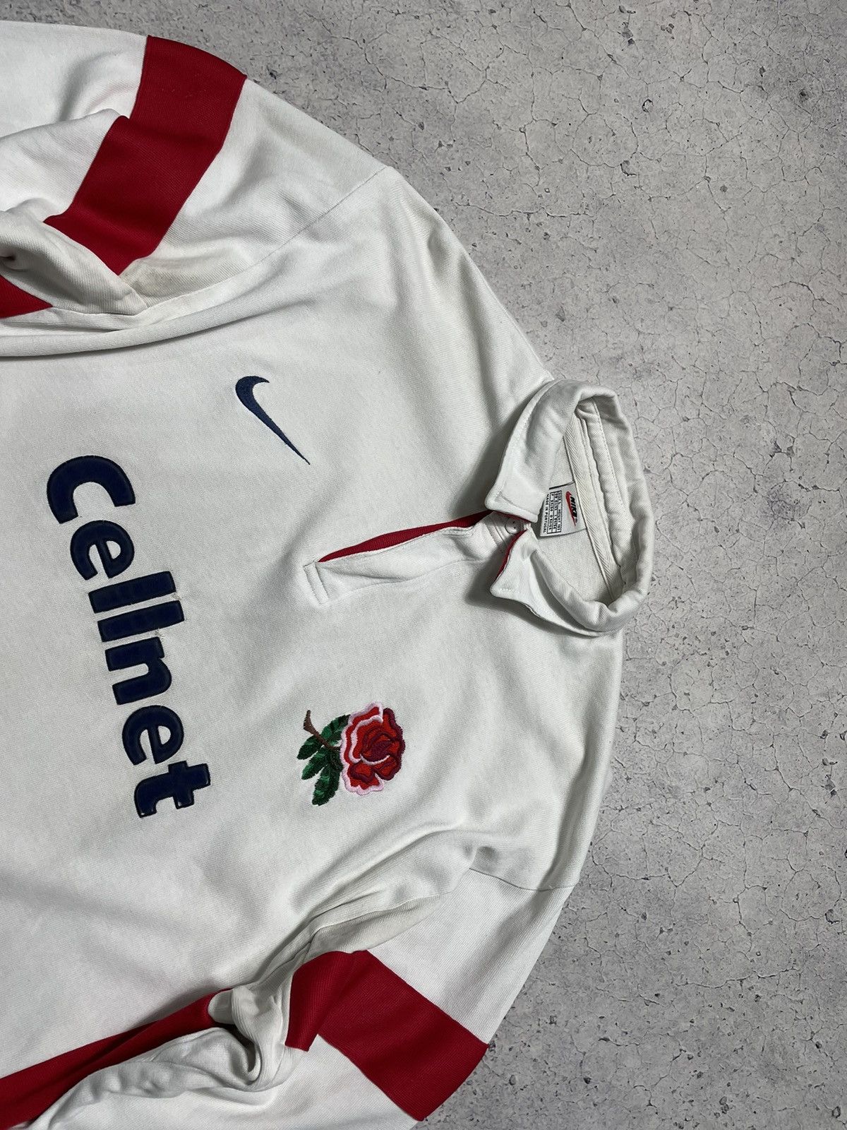 Nike × Vintage Nike Vintage 90s England Rugby League Jersey Sweatshirt Y2K Size US L / EU 52-54 / 3 - 5 Thumbnail