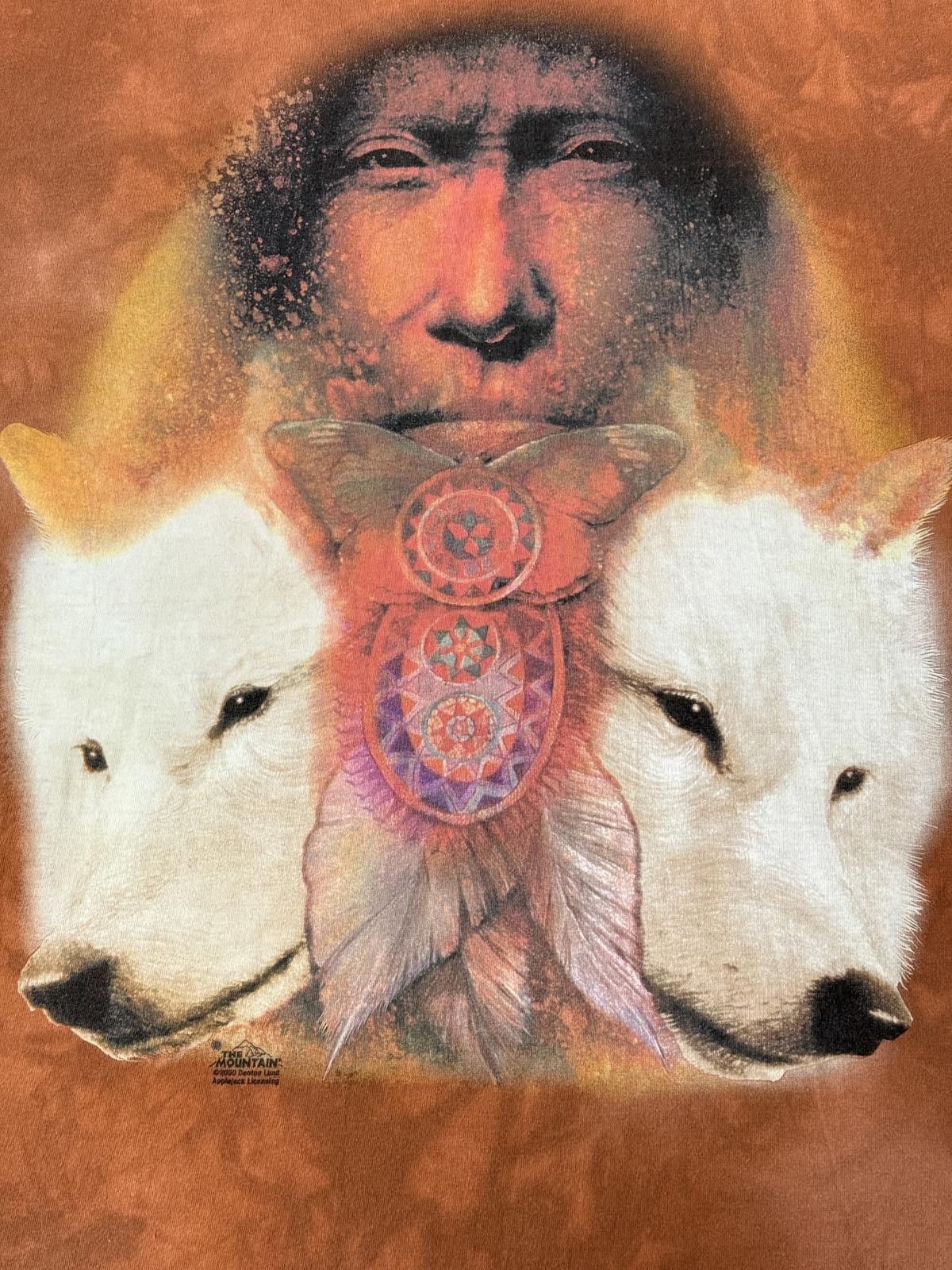 The Mountain VTG The Mountain T-shirt Native American White Wolves XXL Size US XXL / EU 58 / 5 - 3 Thumbnail