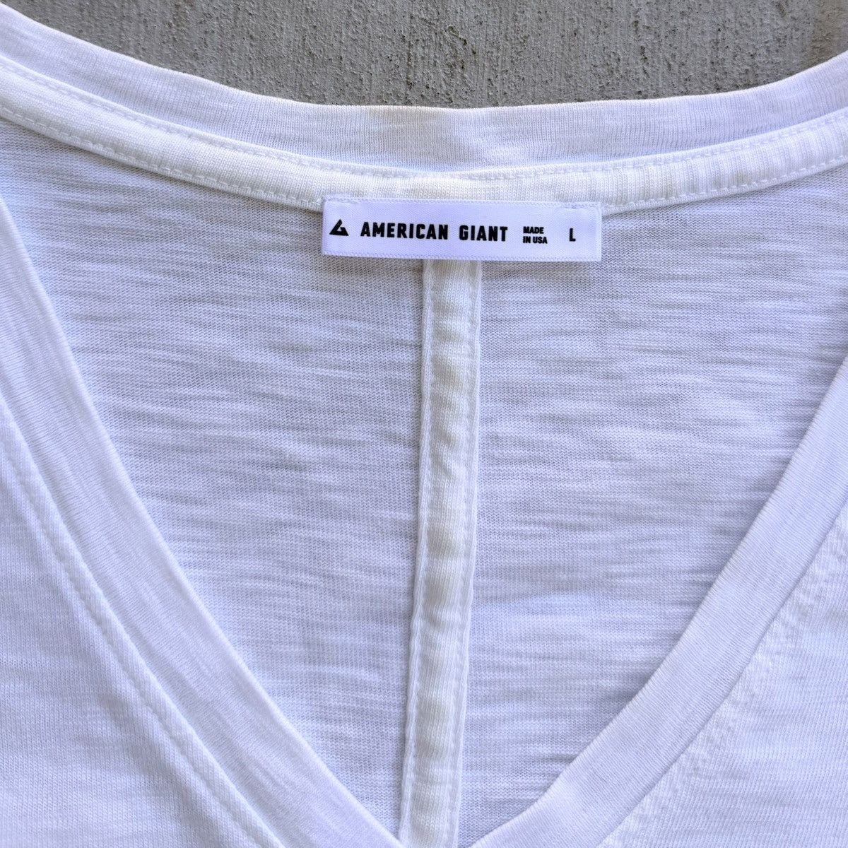 American Giant American Giant V Neck T Shirt Men Size Large Heather White Size US L / EU 52-54 / 3 - 2 Thumbnail