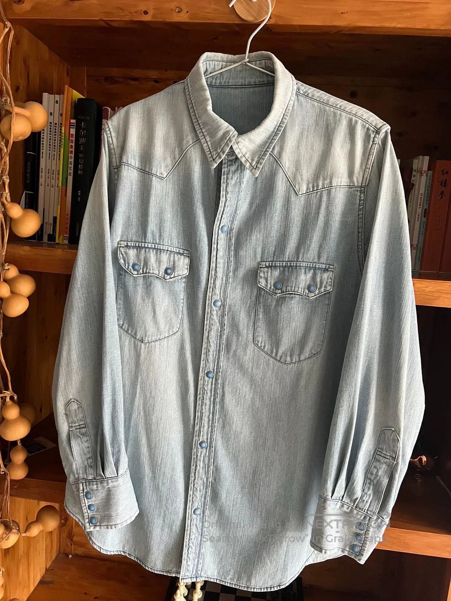 Porter Classic Porter Classic Washed Distressed Denim Shirt. Size US M / EU 48-50 / 2 - 3 Thumbnail