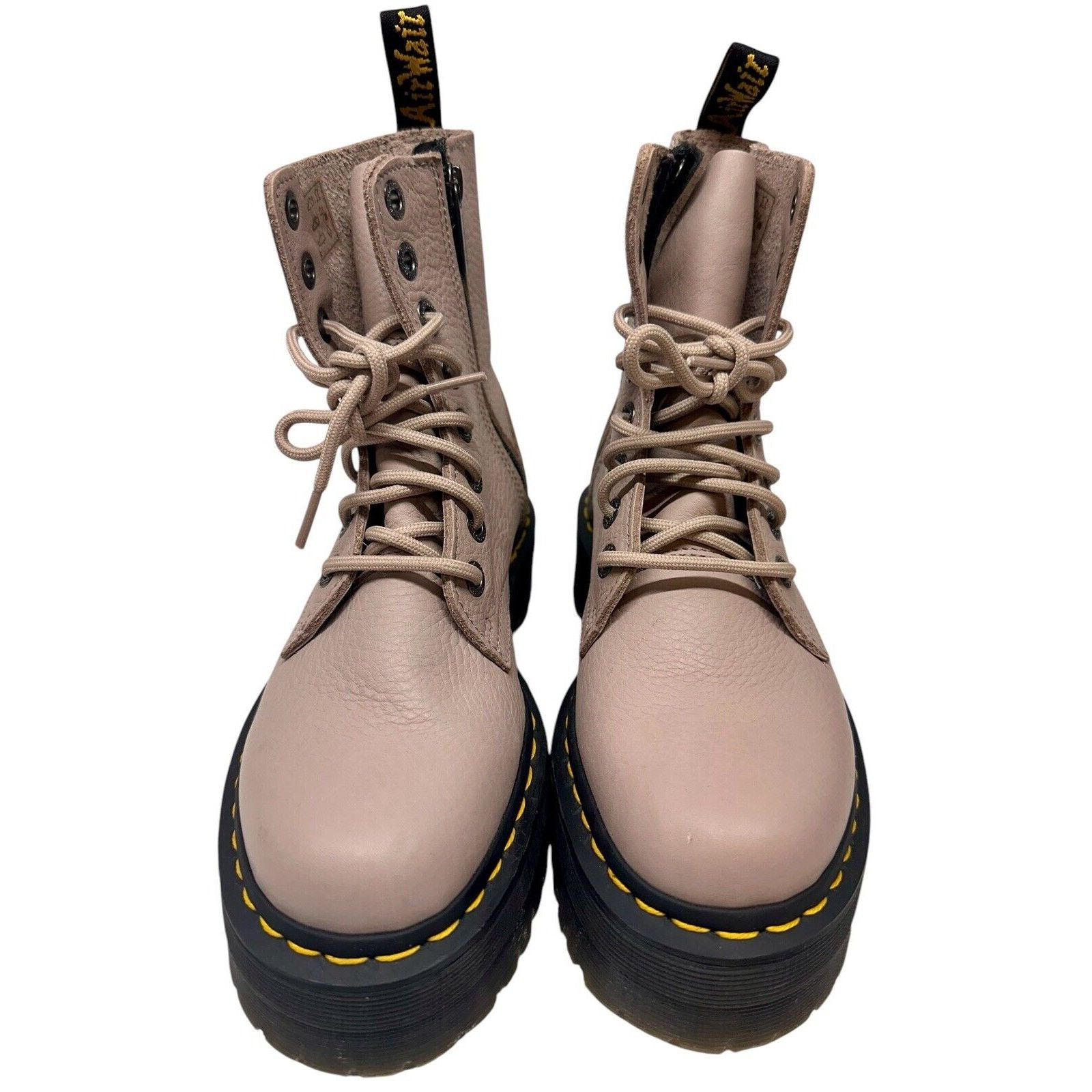 Dr. Martens Dr. Martens Jadon Platform Leather Boot - Taupe US 7 L Size US 7 / IT 37 - 2 Thumbnail