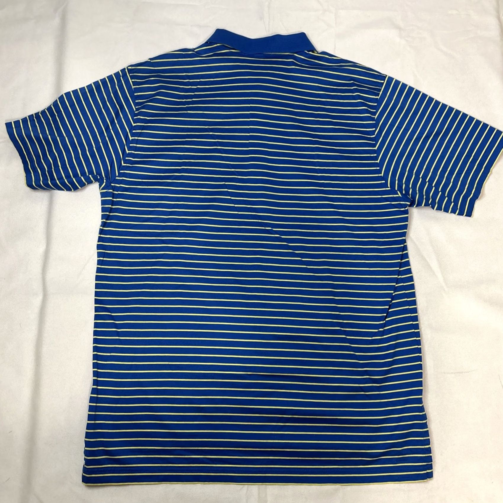 Peter Millar Peter Millar Golf Polo Shirt Men L Yellow Blue Striped Short Sleeve - Vintage Size US L / EU 52-54 / 3 - 5 Thumbnail