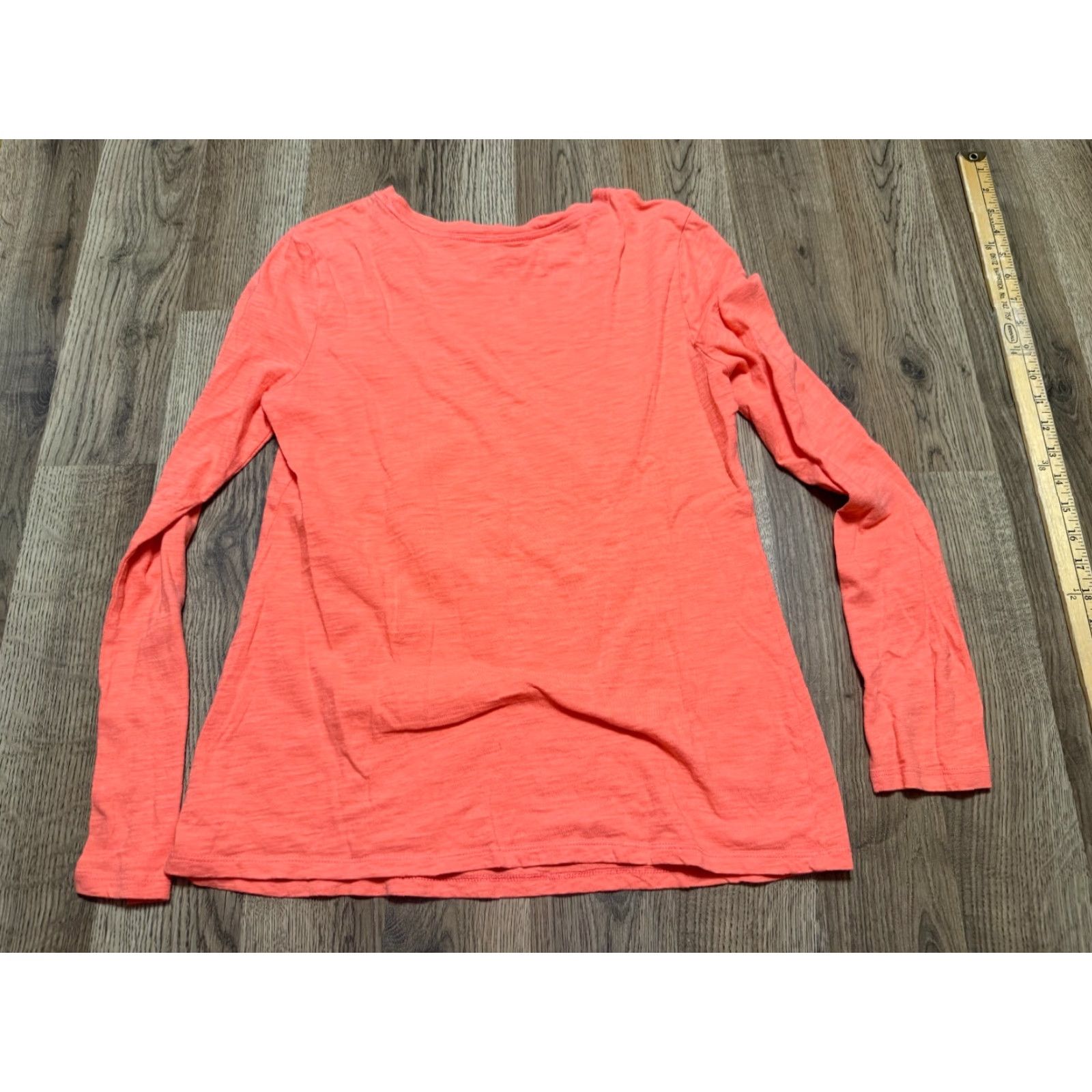 Gap Gap Body Shirt Womens Small Orange Long Sleeve Shirt Size S / US 4 / IT 40 - 2 Thumbnail