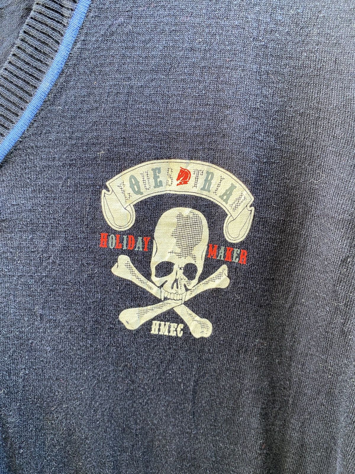 Hysteric Glamour × If Six Was Nine × Le Grande Bleu (L.G.B.) Gothic Heilan Home skull poem punk cardigan Size US M / EU 48-50 / 2 - 3 Thumbnail