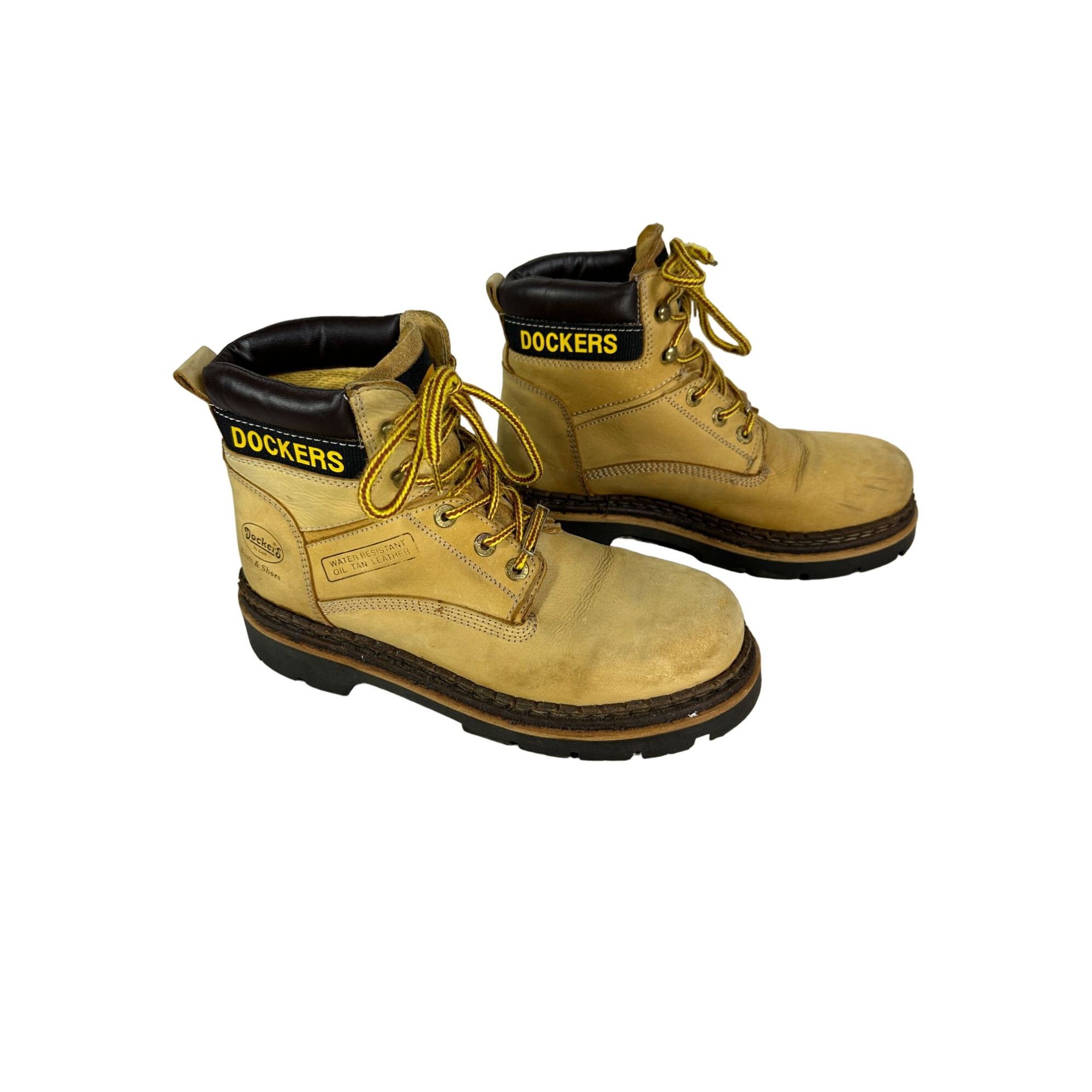 VTG Dockers Mens Boots by Gerli Oil Tan Leather Walking