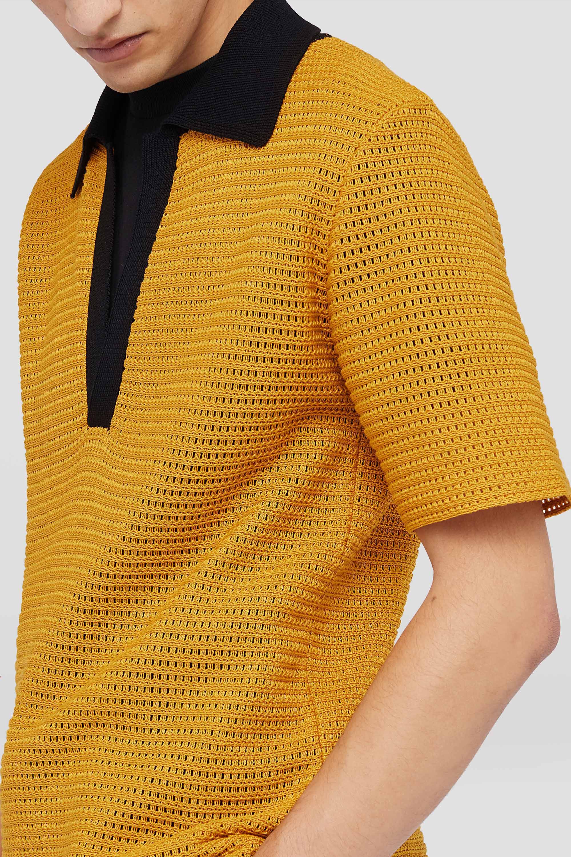 Jil Sander o1loc1c0426 Polo T-Shirt in Yellow/Black Size US M / EU 48-50 / 2 - 4 Thumbnail