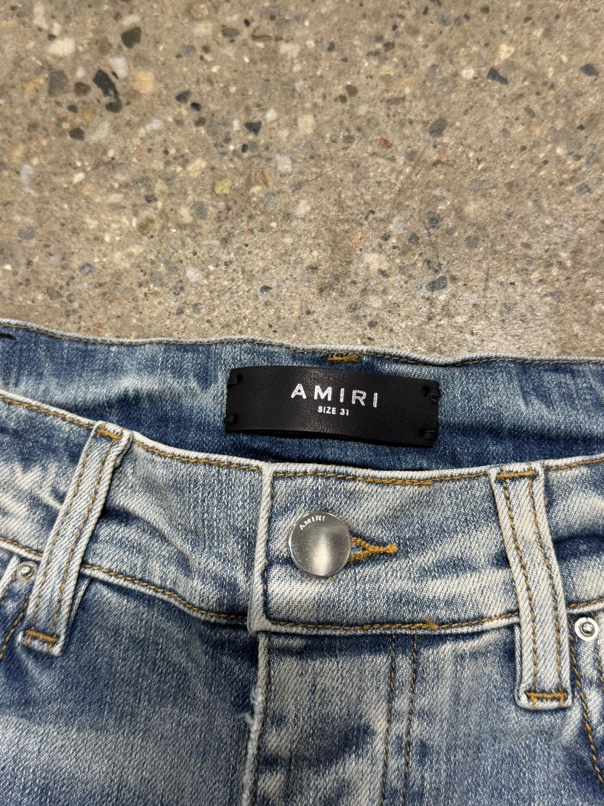 Amiri Amiri Thrasher Rainbow Patch Denim Jeans 1500$ Size US 31 - 4 Thumbnail