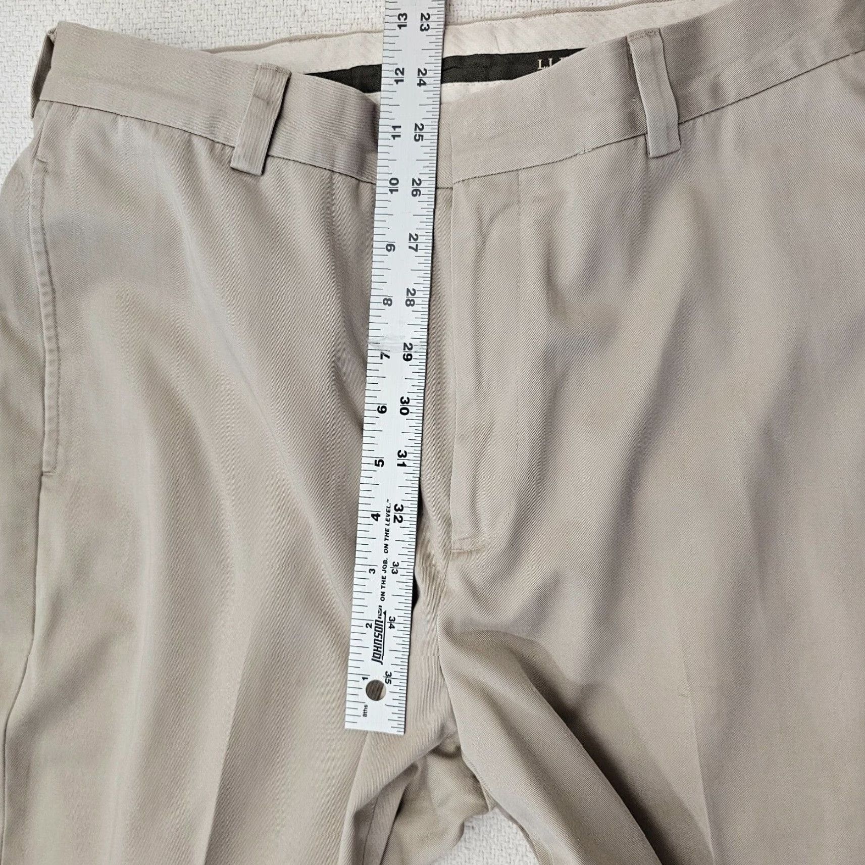 Vintage L.L. Bean Pants Men Chino Beige Flat Front Casual Size 30 Regular 29 Inseam 29 In Straight Leg Vintage No Size US 30 / EU 46 - 5 Thumbnail