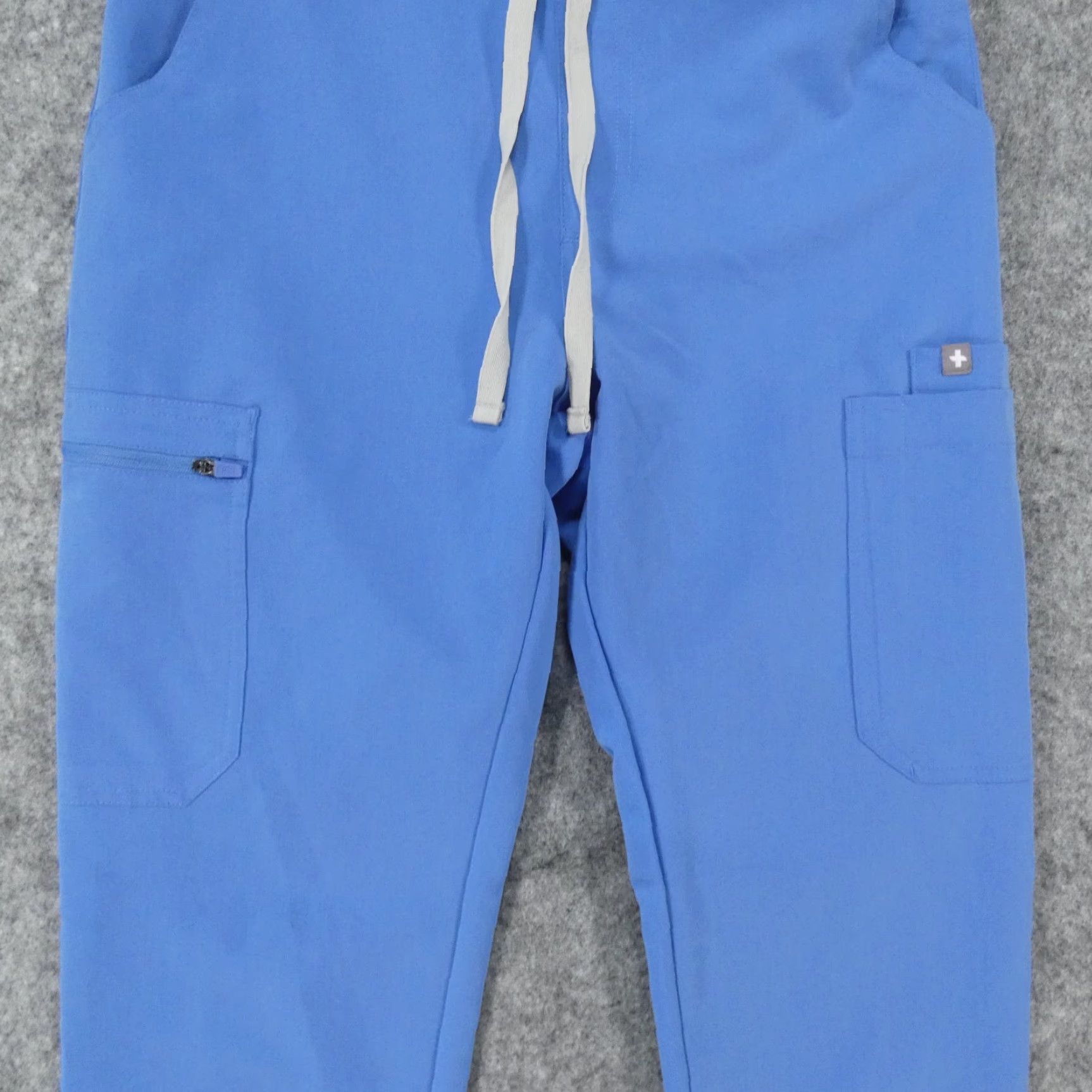 Vintage FIGS Scrub Pants Womens XS Blue w Drawstring Technical Collection Size 26" / US 2 / IT 38 - 3 Thumbnail