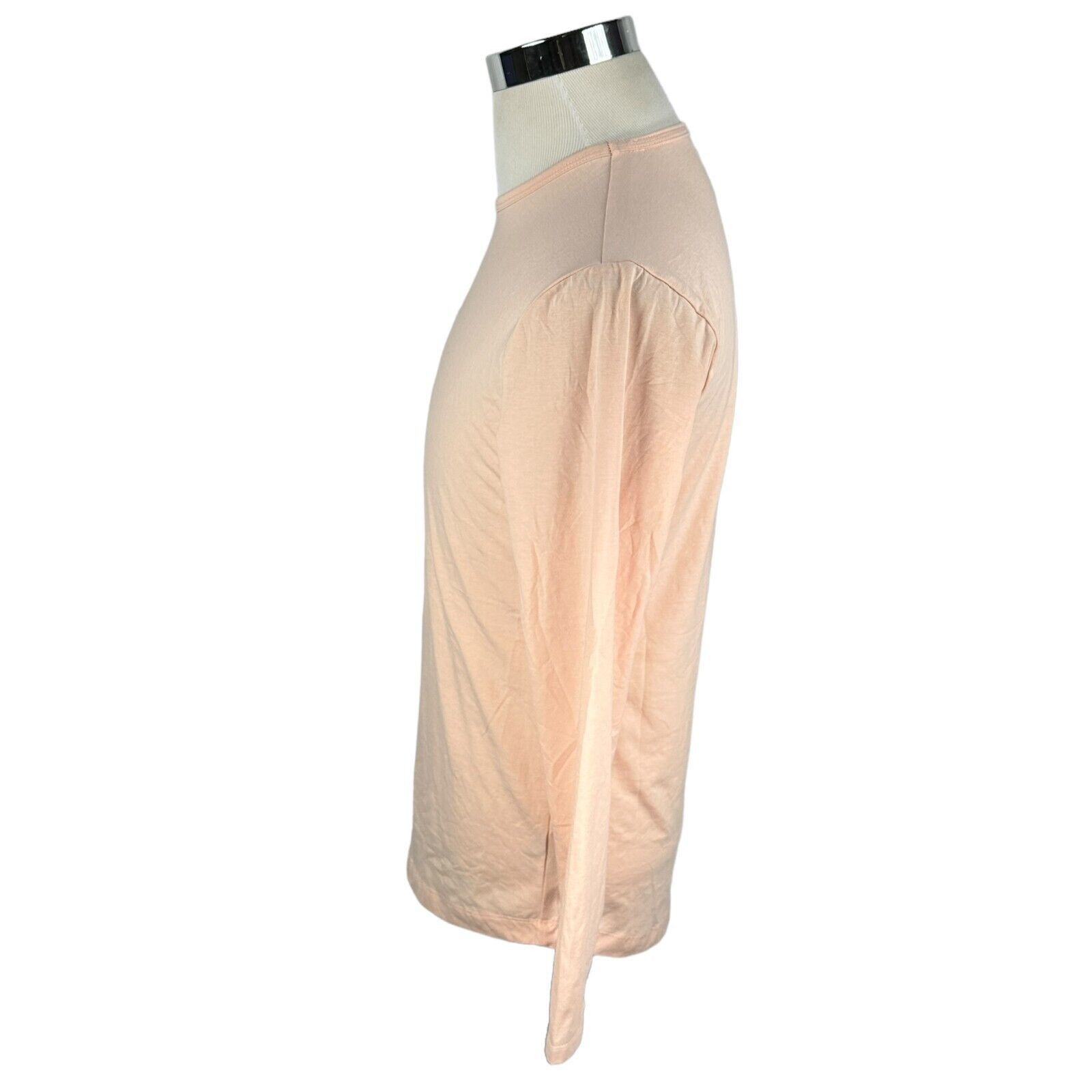 The Unbranded Brand Cuts Curve-Hem T-Shirt Mens Medium PYCA Peach Mauve Stretch Size US M / EU 48-50 / 2 - 2 Thumbnail