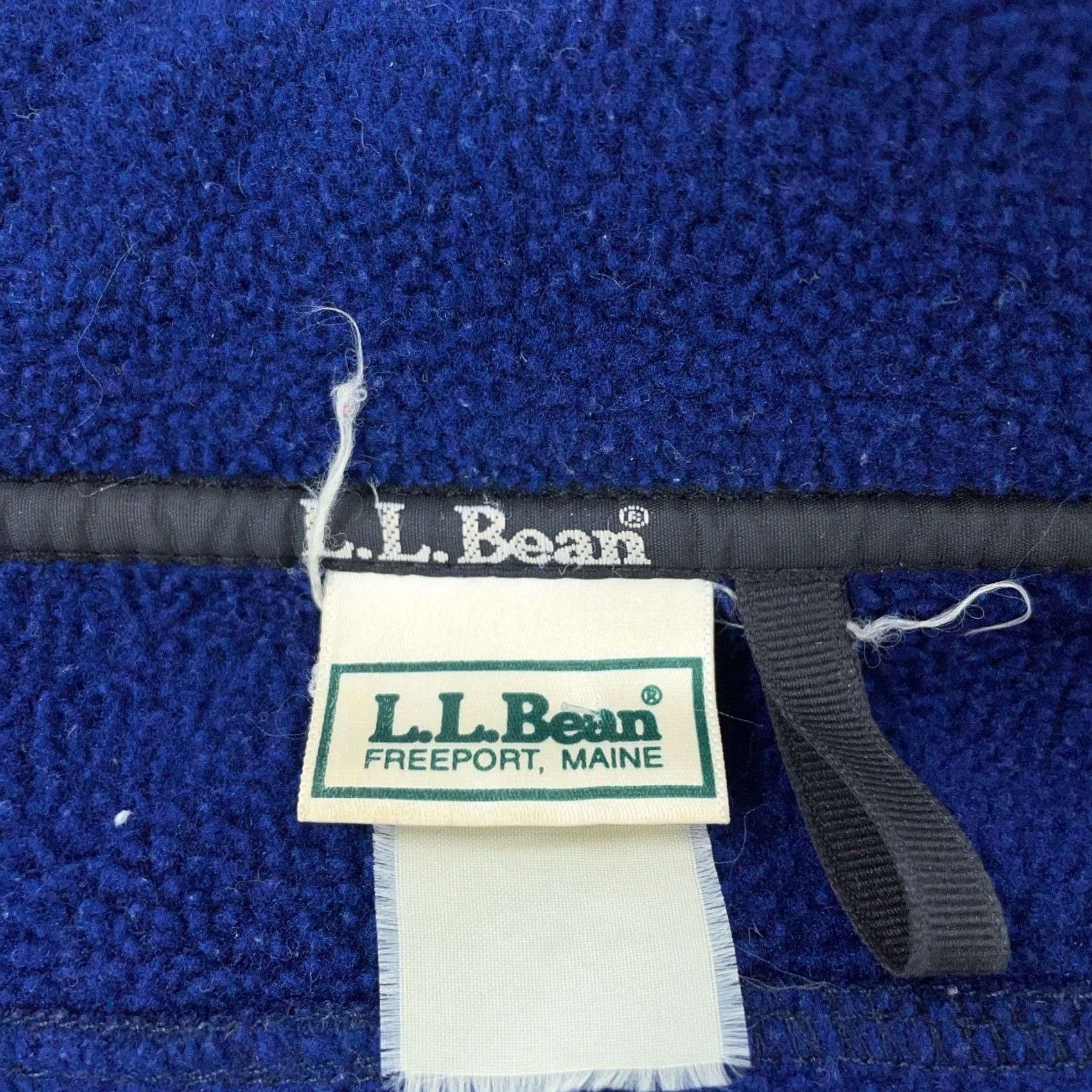 Vintage VINTAGE L.L. Bean Jacket Unisex Blue Fleece Full Zip Short Length M Regular Size Size US M / EU 48-50 / 2 - 4 Thumbnail