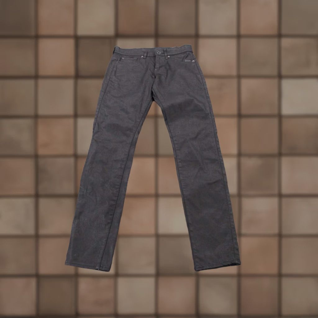 G-Star G-Star Jeans Men 29x32 Black Denim Raw Revend Skinny Straight 90s Skater Mens Jeans Black Denim 29x32 Dark Wash Button Zip Logo Accents Size US 29 - 1 Thumbnail