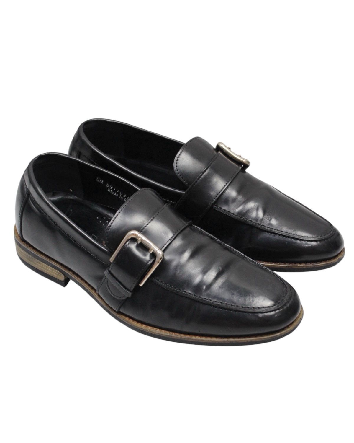 Vintage 2010S TANDY BLACK BUCKLE LOAFERS Size US 7.5 / EU 40-41 - 2 Thumbnail