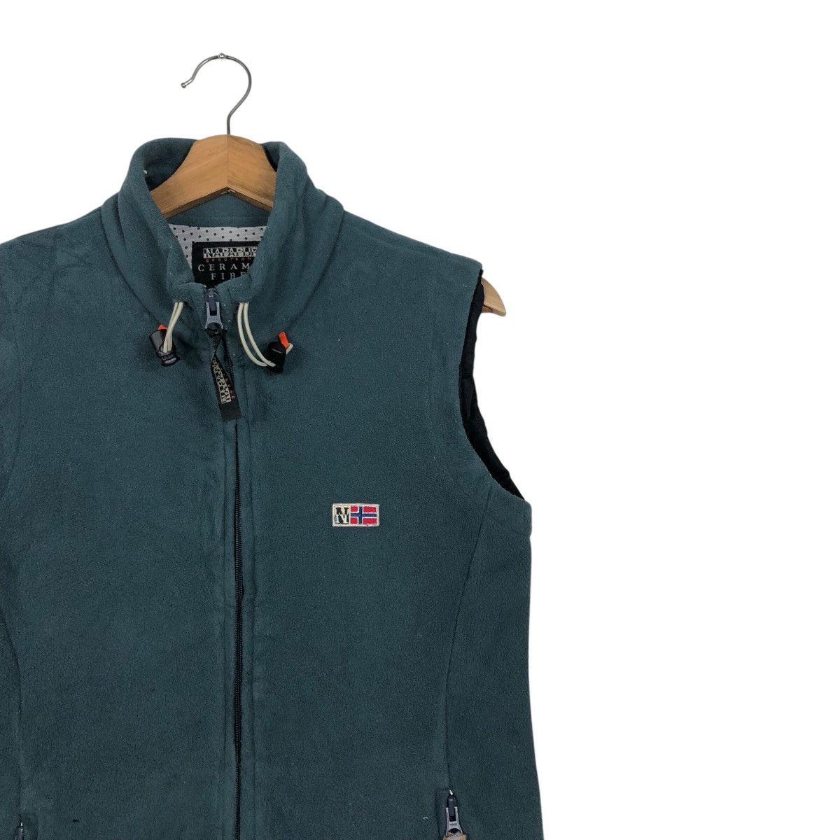 Japanese Brand 📌Vintage Fleece Sherpa Vest Jacket Napapijri Size US S / EU 44-46 / 1 - 7 Thumbnail
