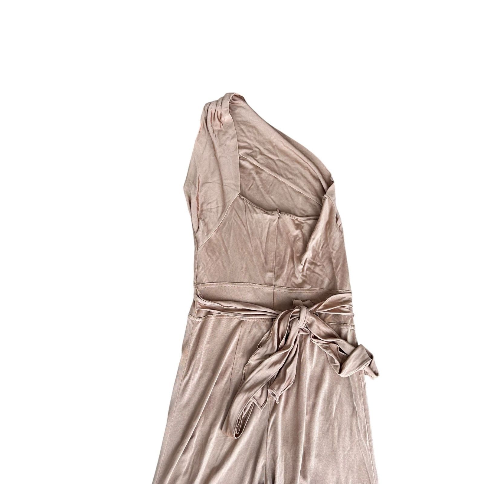 ALEXIS Alexis Tan One Shoulder Jumpsuit Sz M Size 30" / US 8 / IT 44 - 7 Thumbnail