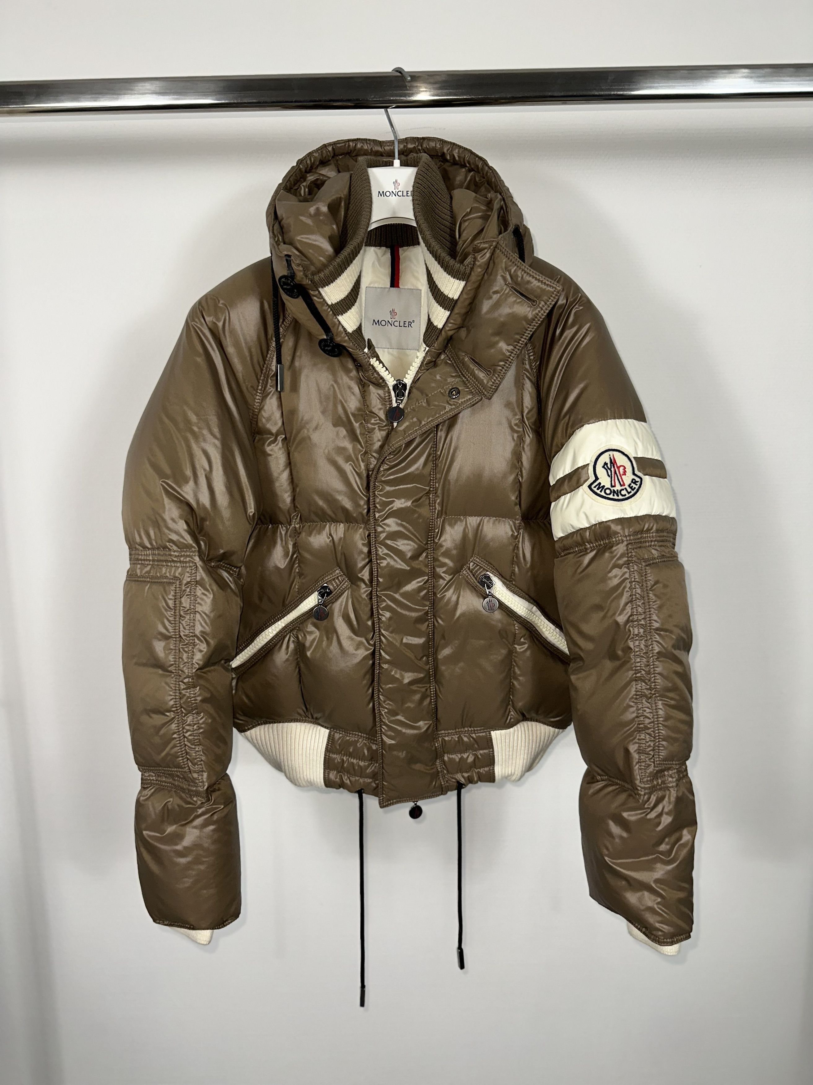 Moncler Moncler jacket Leon size 3 brown Grailed