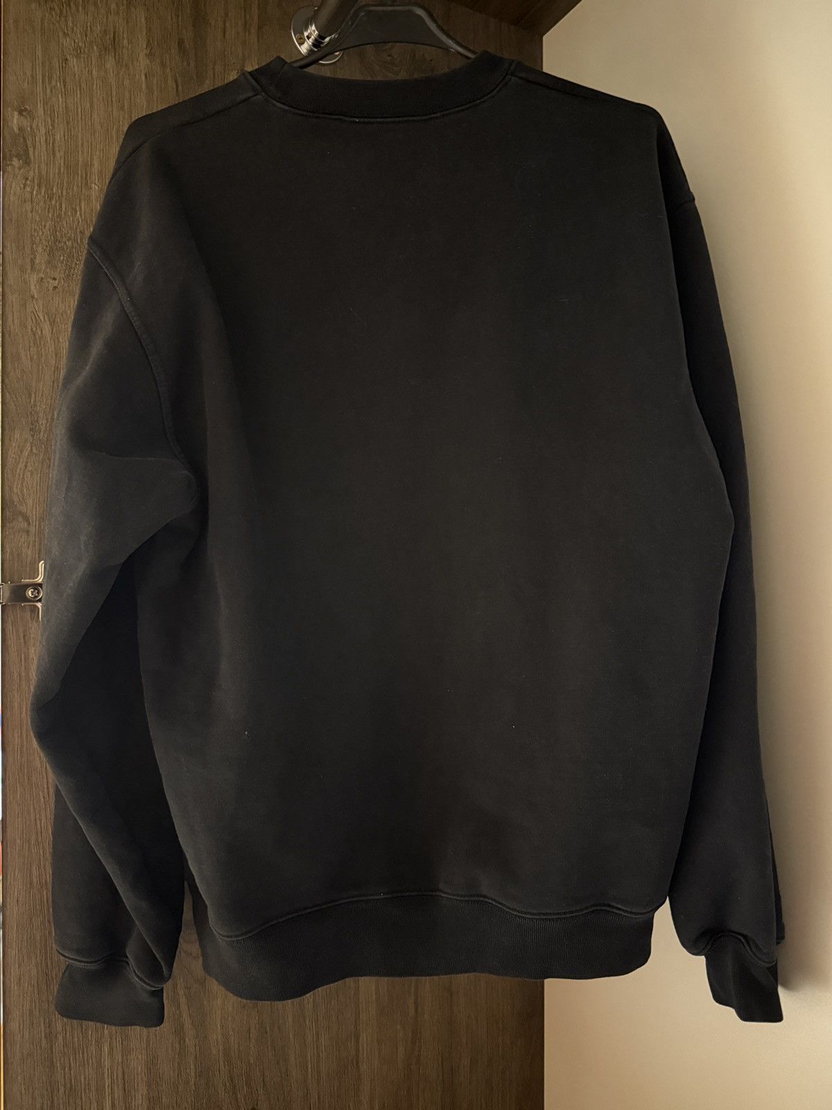 Balenciaga Balenciaga Mini Logo Crewneck Sweatshirt Black Size US M / EU 48-50 / 2 - 2 Thumbnail