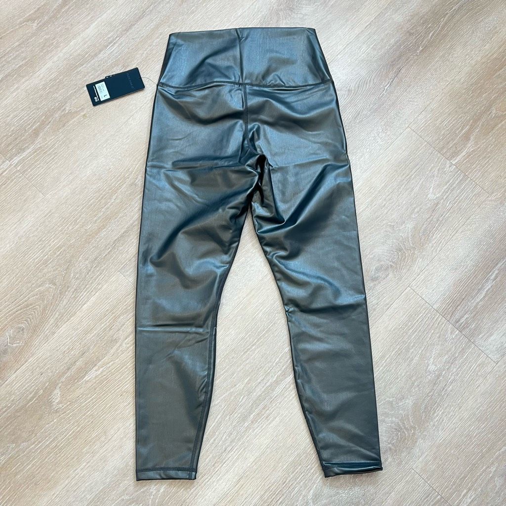 Decree 90 Degrees by Reflex Super Hi Waist Leatherette Fleece Brushed Inside Women’s L Size 36" / US 14 / IT 50 - 8 Thumbnail
