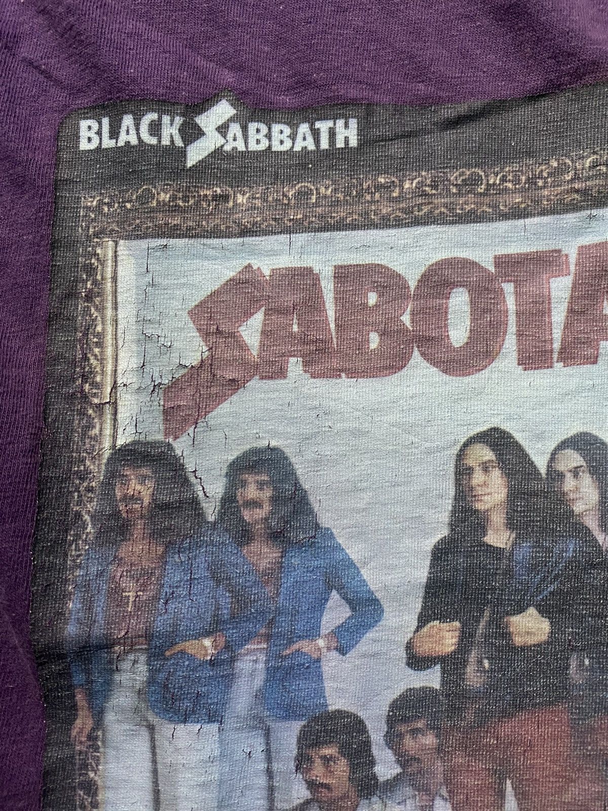 Band Tees Rare 80's Black Sabbath Sabotage Rock Tshirt Size US M / EU 48-50 / 2 - 7 Thumbnail