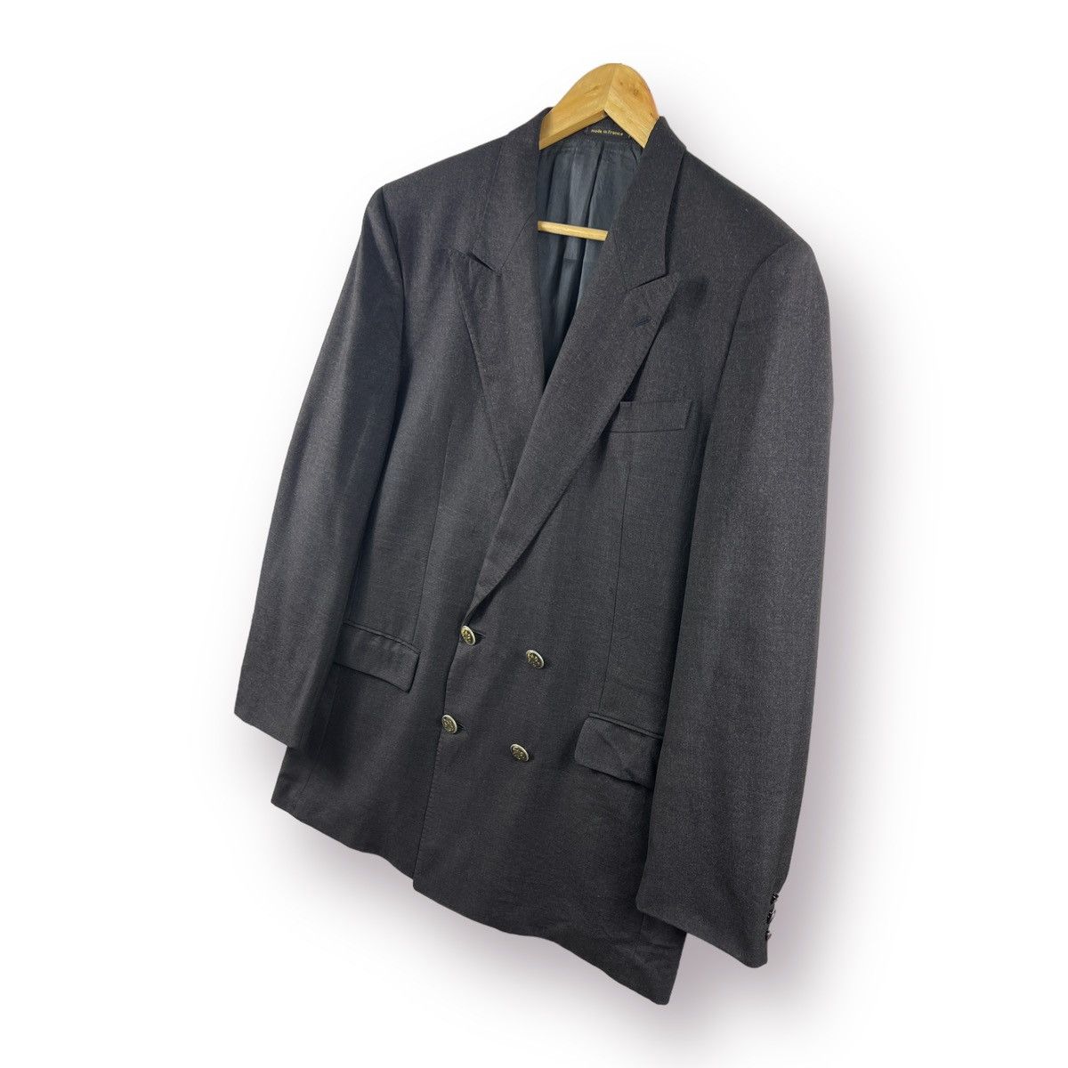 Celine 🔥 Vtg Tailoring French CELINE LORO PIANA Golden Button Size 52S - 2 Thumbnail