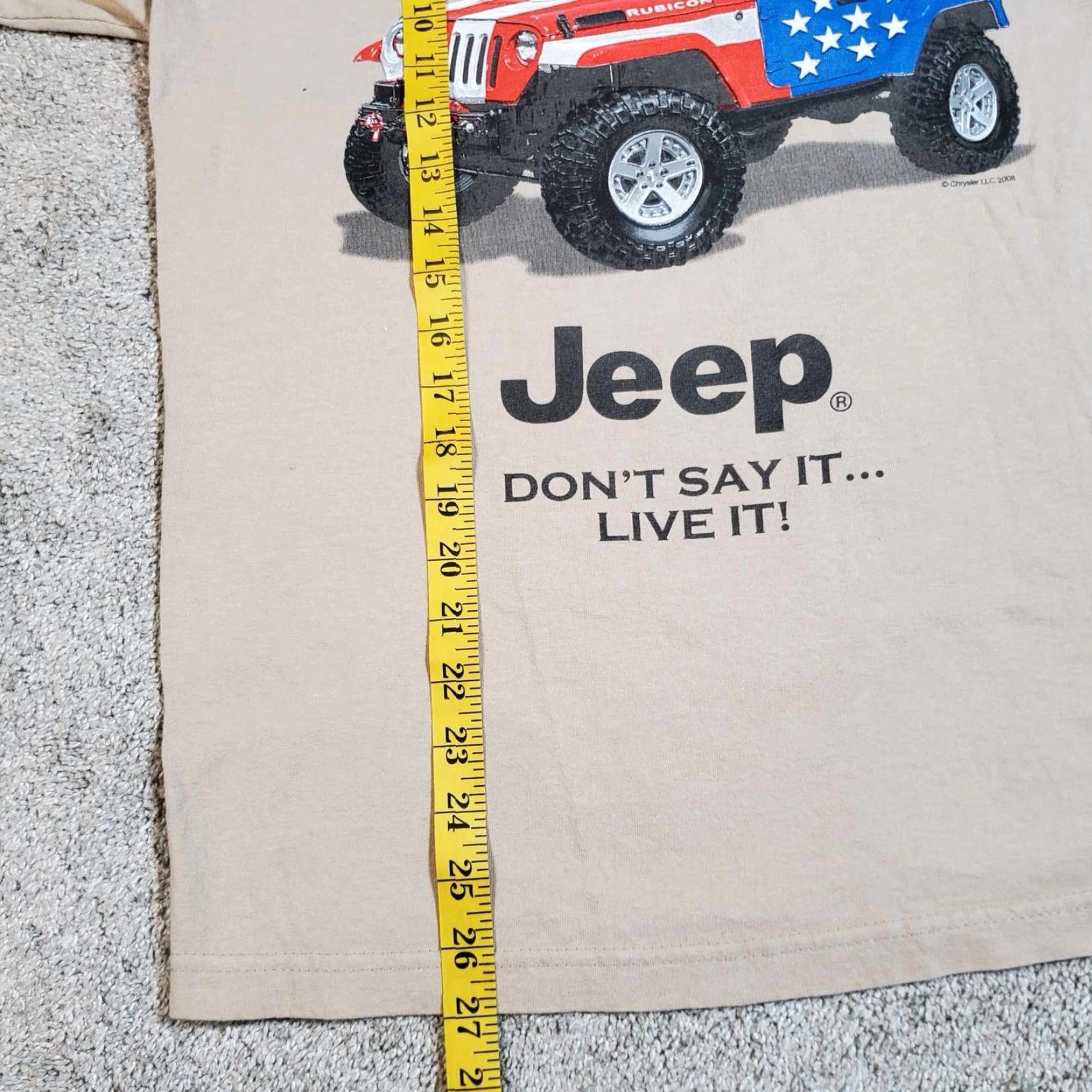 Jeep Official Jeep Mens T Shirt Size M Short Sleeve FREEDOM JEEP Offroad Mud Graphic Print Multicolor City Classic College All Seasons Mens Size US M / EU 48-50 / 2 - 6 Thumbnail