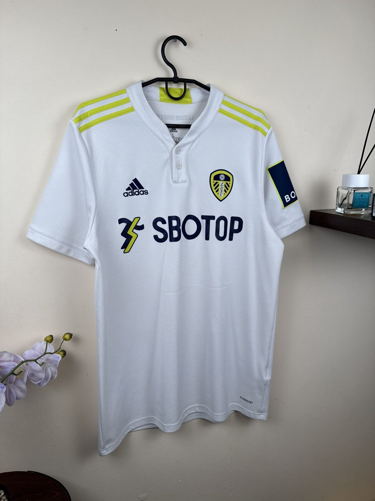 Adidas Leeds United 2021 2022 Jersey Adidas Home Shirt Football L Size US L / EU 52-54 / 3 - 8 Thumbnail