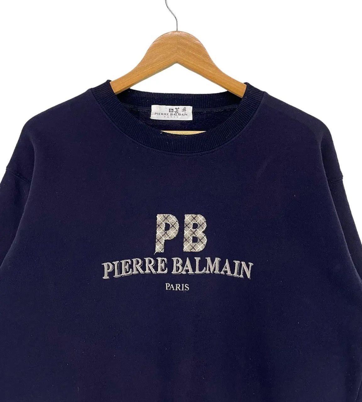 Pierre Balmain Vintage Pierre Balmain Embroided Logo Pullover Sweatshirt Size US L / EU 52-54 / 3 - 4 Thumbnail