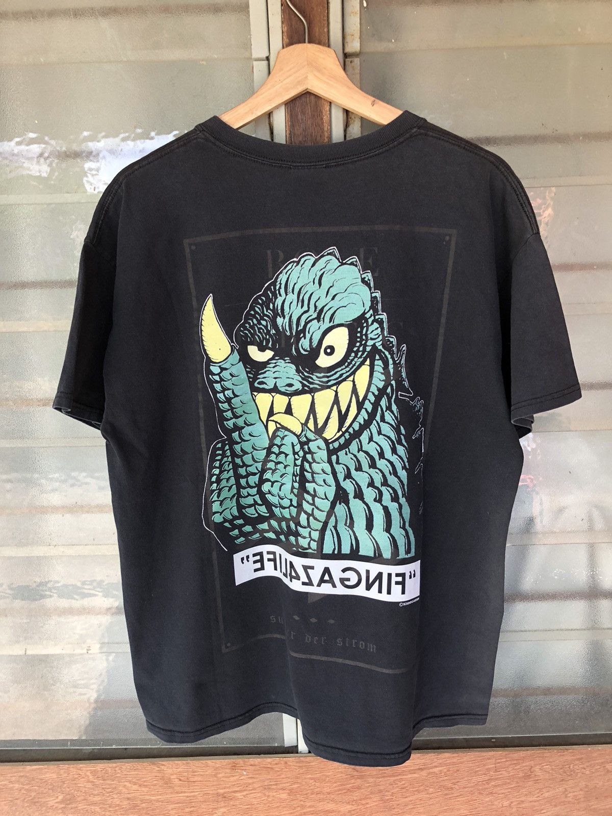 Band Tees Thrashed Vintage Badmotorfinger Fingaz4Life Sun Faded Tee Size US L / EU 52-54 / 3 - 10 Thumbnail