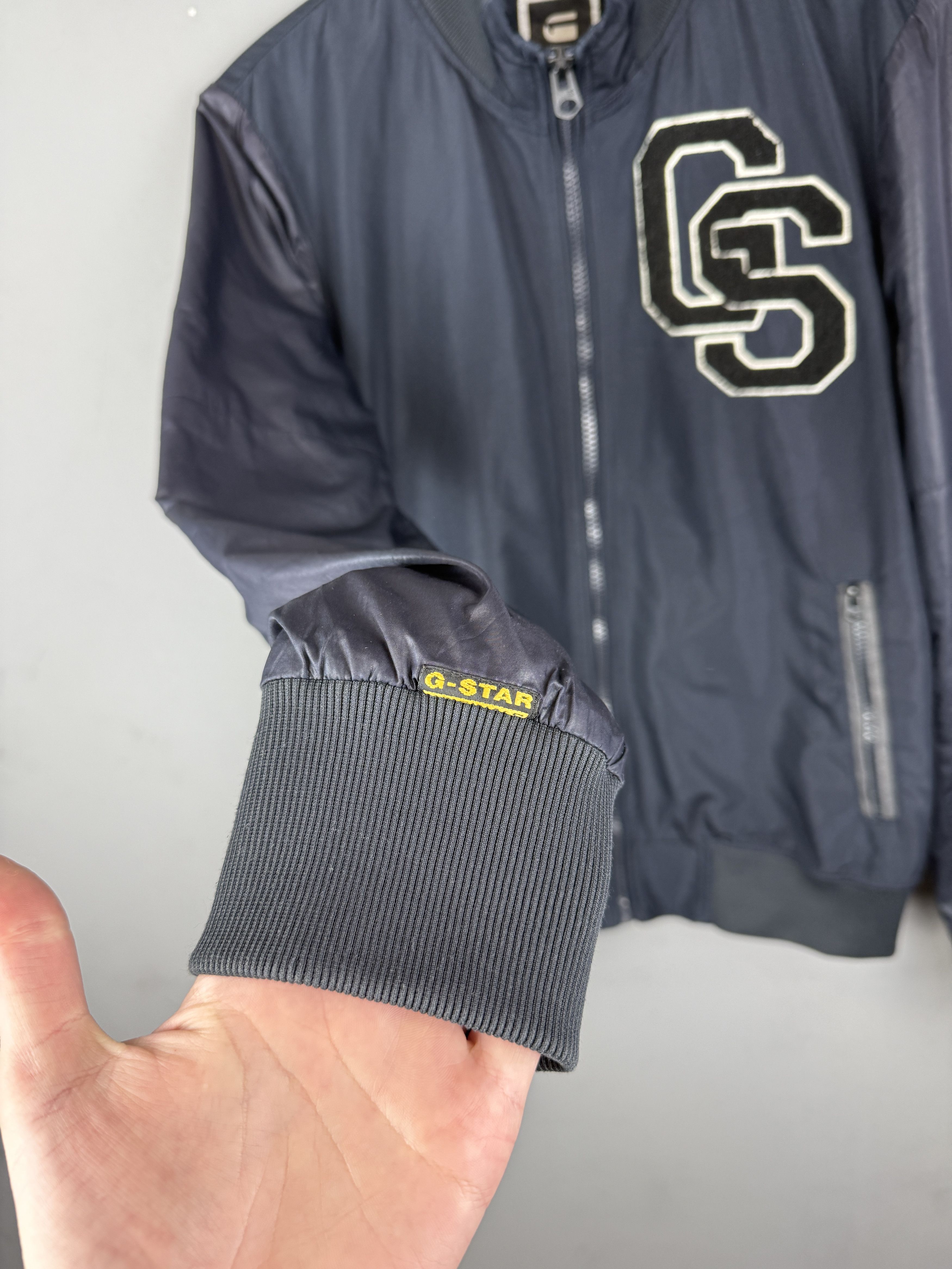 G-Star G-Star Raw Baseball Bonded Bomber Back Logo Nylon Dark Blue Size US L / EU 52-54 / 3 - 5 Thumbnail