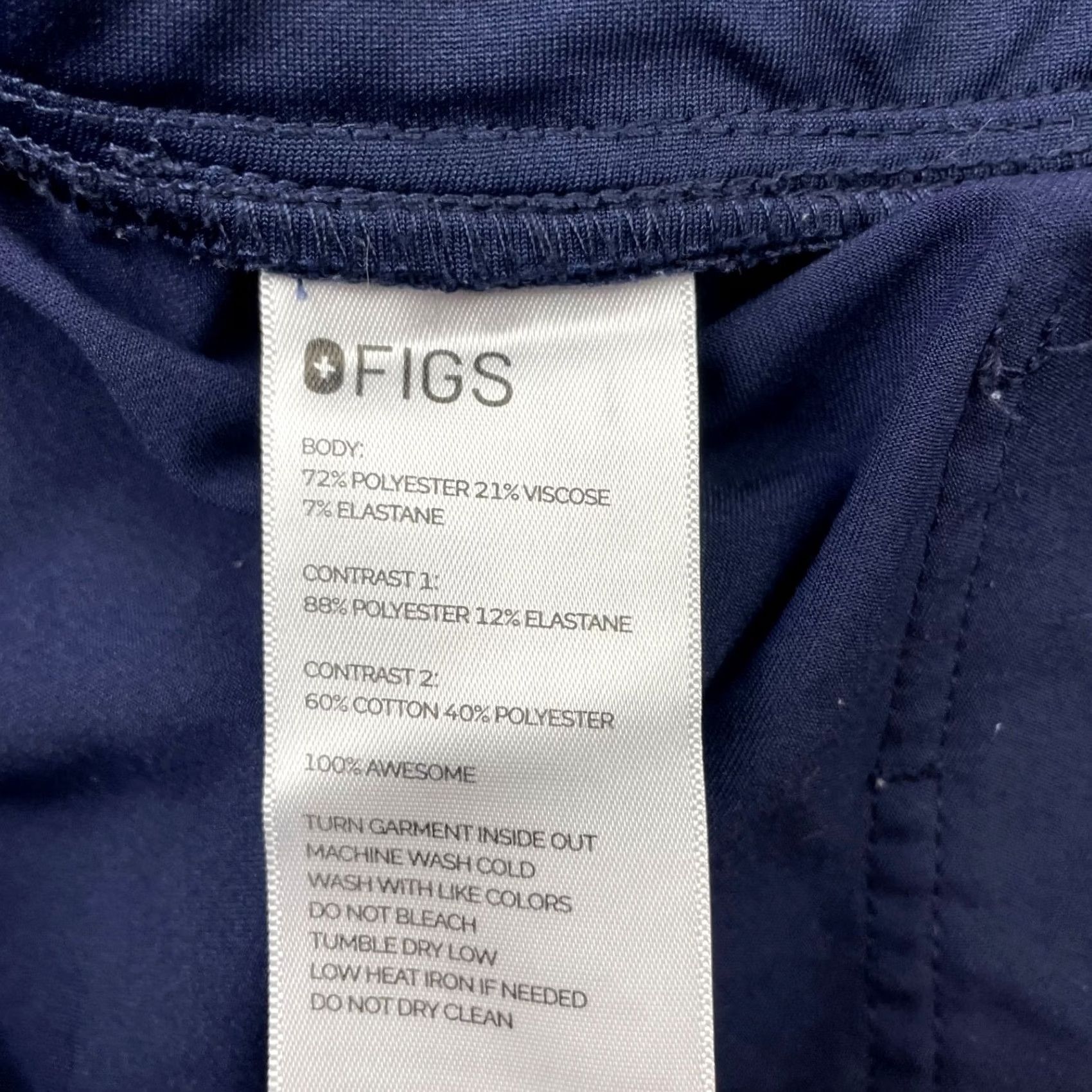 Vintage FIGS Women's Technical Collection Scrubs Joggers XL Blue Drawstring Cargo Pockets Professional Medical Pants Size 40" / US 18 - 5 Thumbnail
