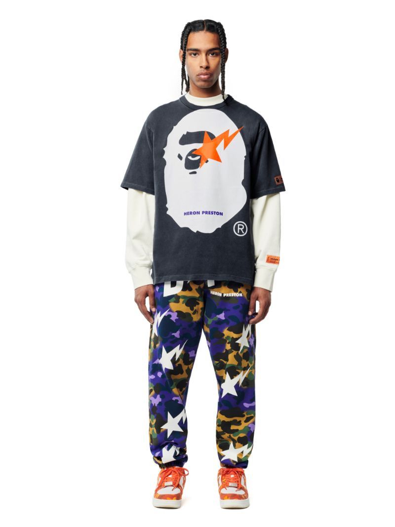 Bape × Heron Preston o1in1s1024 Q:1 / Bape Camo Worker Pants in Multicolor Size US 34 / EU 50 - 2 Thumbnail