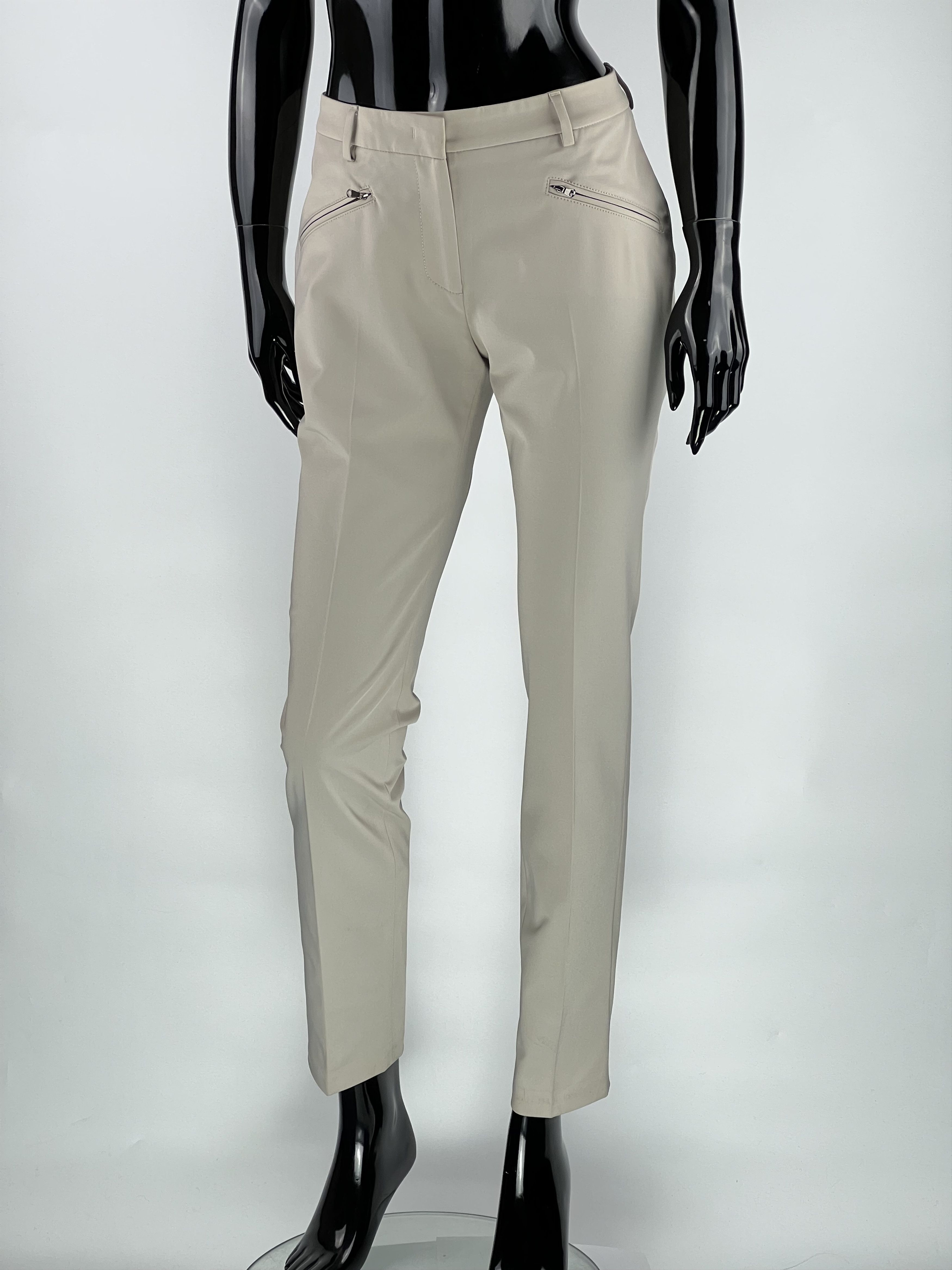 Peserico Cappellini Women's Beige Pants Size IT42 Size 28" / US 6 / IT 42 - 1 Thumbnail