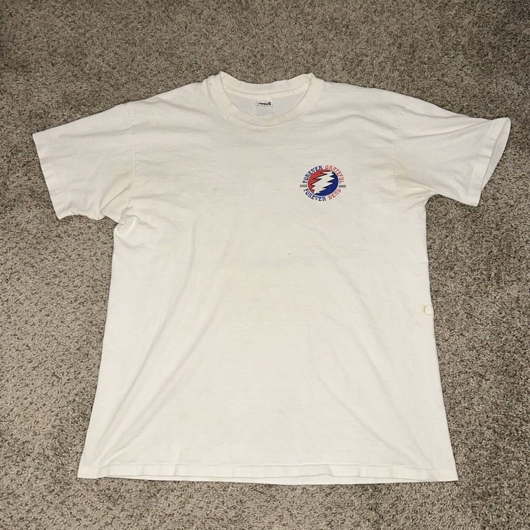 Anvil × Grateful Dead × Vintage Vintage Grateful Dead Forever Truckin Bus Shirt 1965-1995 Size US XL / EU 56 / 4 - 3 Thumbnail