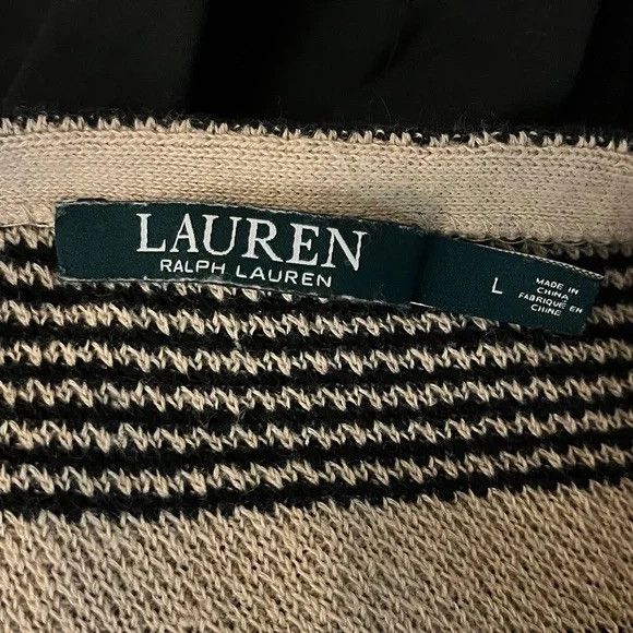 Lauren Ralph Lauren Lauren by Ralph Lauren Black & Tan Sweater L Size L / US 10 / IT 46 - 6 Thumbnail