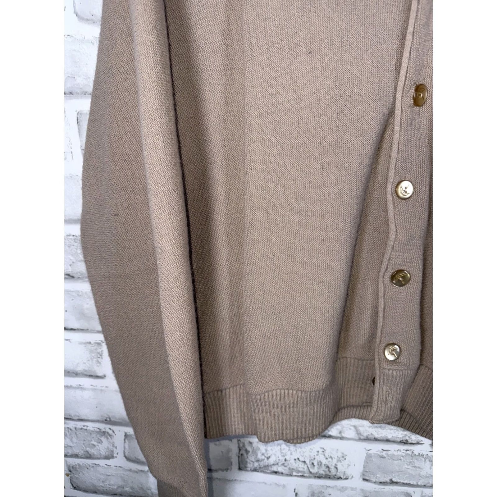 Vintage VINTAGE Arnold Palmer Robert Bruce Cardigan Beige Mens L Size US L / EU 52-54 / 3 - 5 Thumbnail