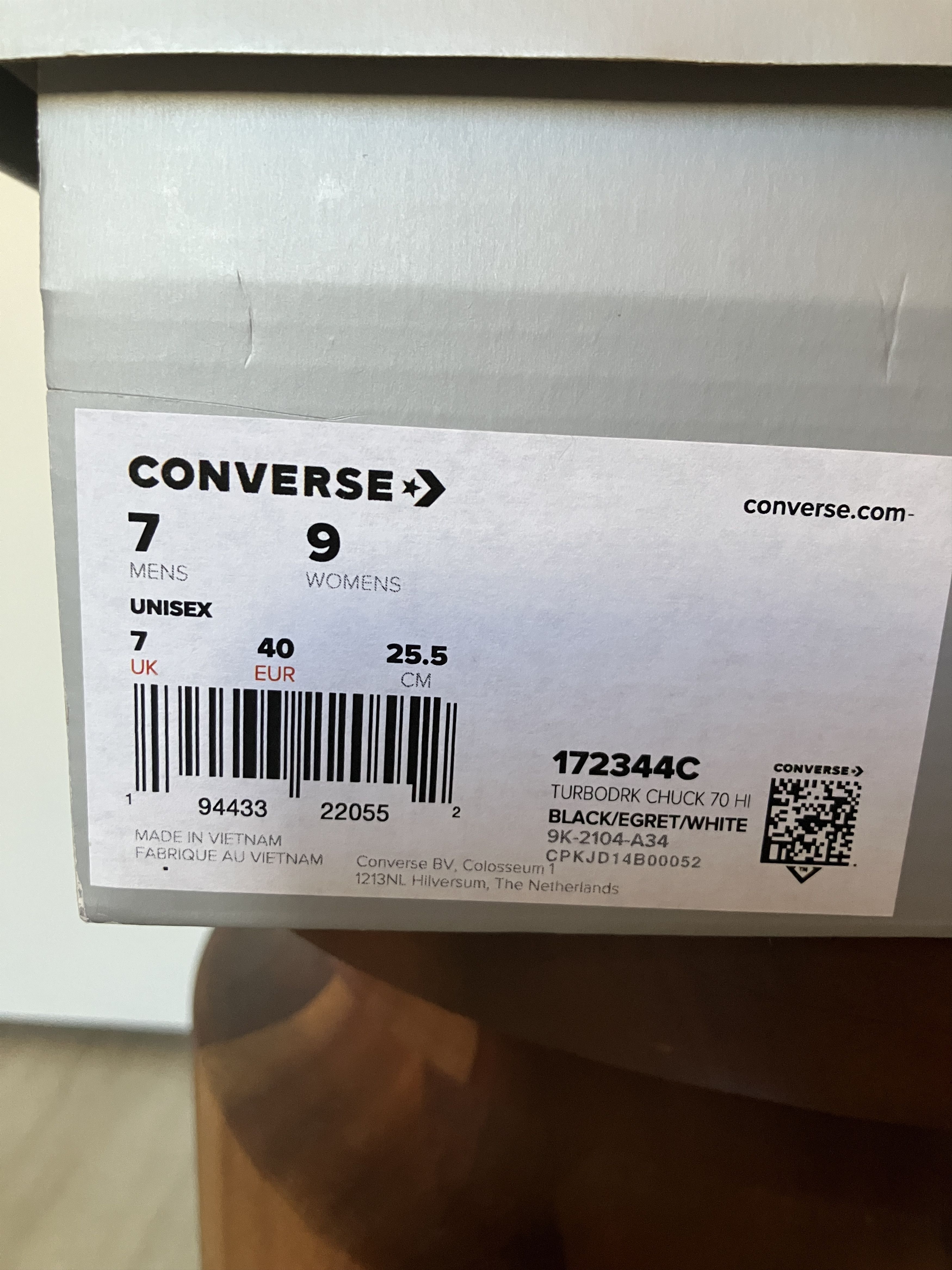 Rick Owens Drkshdw Converse TURBODRK Chuck 70 High Black Size US 7 / EU 40 - 9 Thumbnail