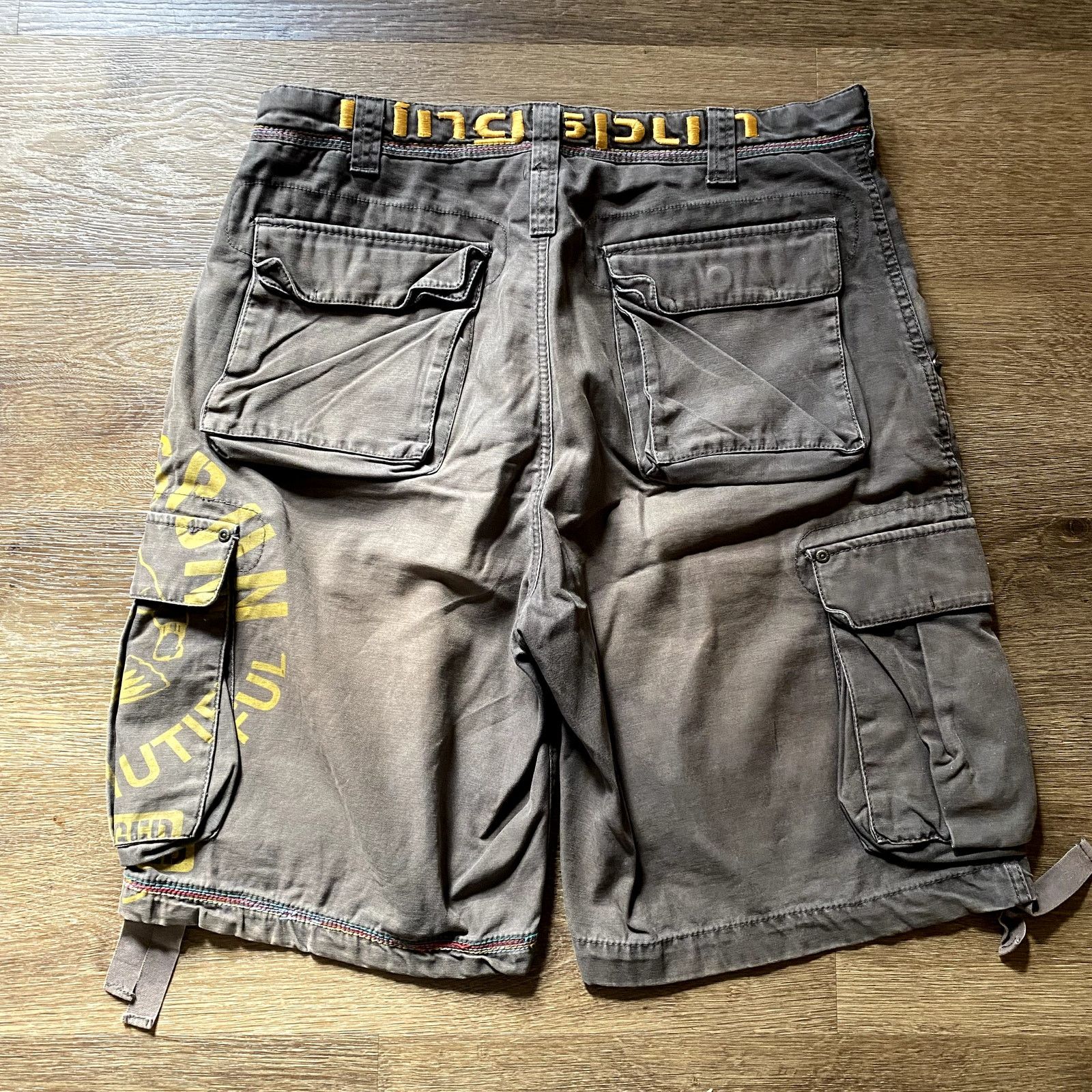 Vintage Vintage Y2K Ringspun Cargo Shorts Size US 36 / EU 52 - 8 Thumbnail