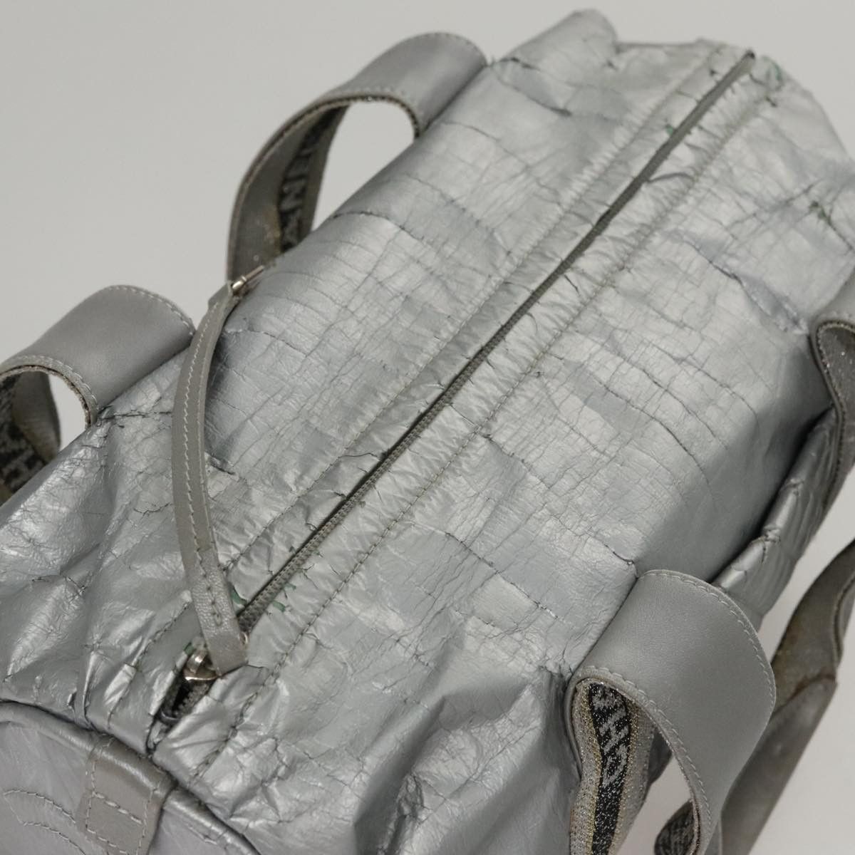 Chanel CHANEL Sports Hand Bag Coated Canvas Silver CC Size ONE SIZE - 6 Thumbnail
