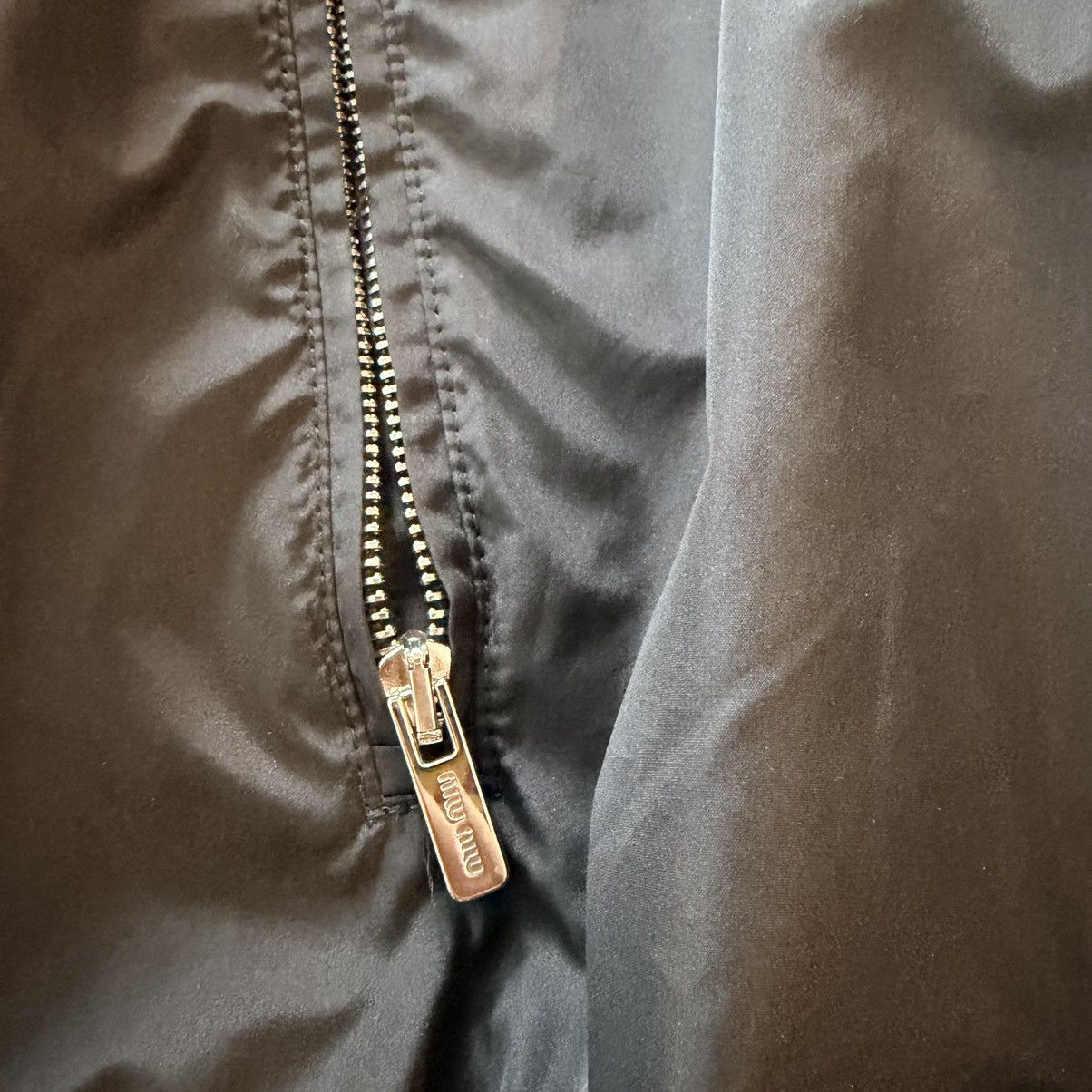 Miu Miu Miumiu logo oversize track jacket 42 Size US L / EU 52-54 / 3 - 3 Thumbnail