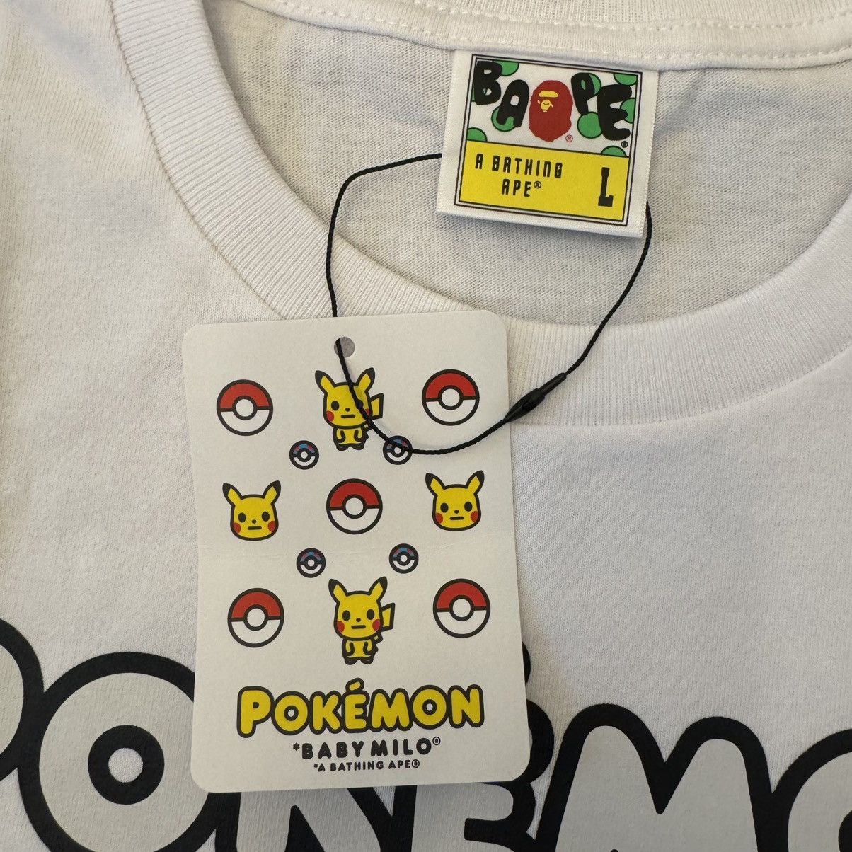 Bape × Pokemon BAPE Baby Milo x Pokemon Monotone Starters Tee #3 Size US L / EU 52-54 / 3 - 6 Thumbnail