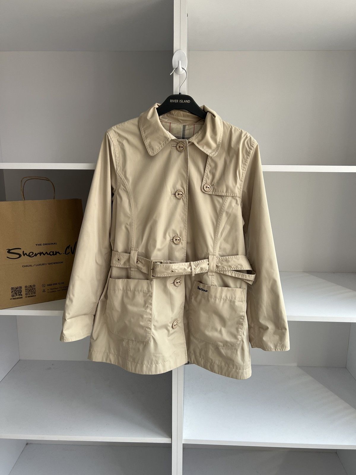 Barbour × Vintage Vintage Barbour Nova Check 2-sided women’s jacket Size L / US 10 / IT 46 - 2 Thumbnail