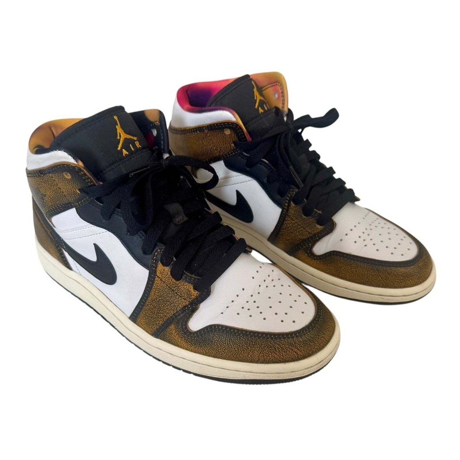 Nike NIKE AIR JORDAN 1 Mid SE Retro Wear Away Taxi Shoes Mens 7.5 Size US 7.5 / EU 40-41 - 4 Thumbnail