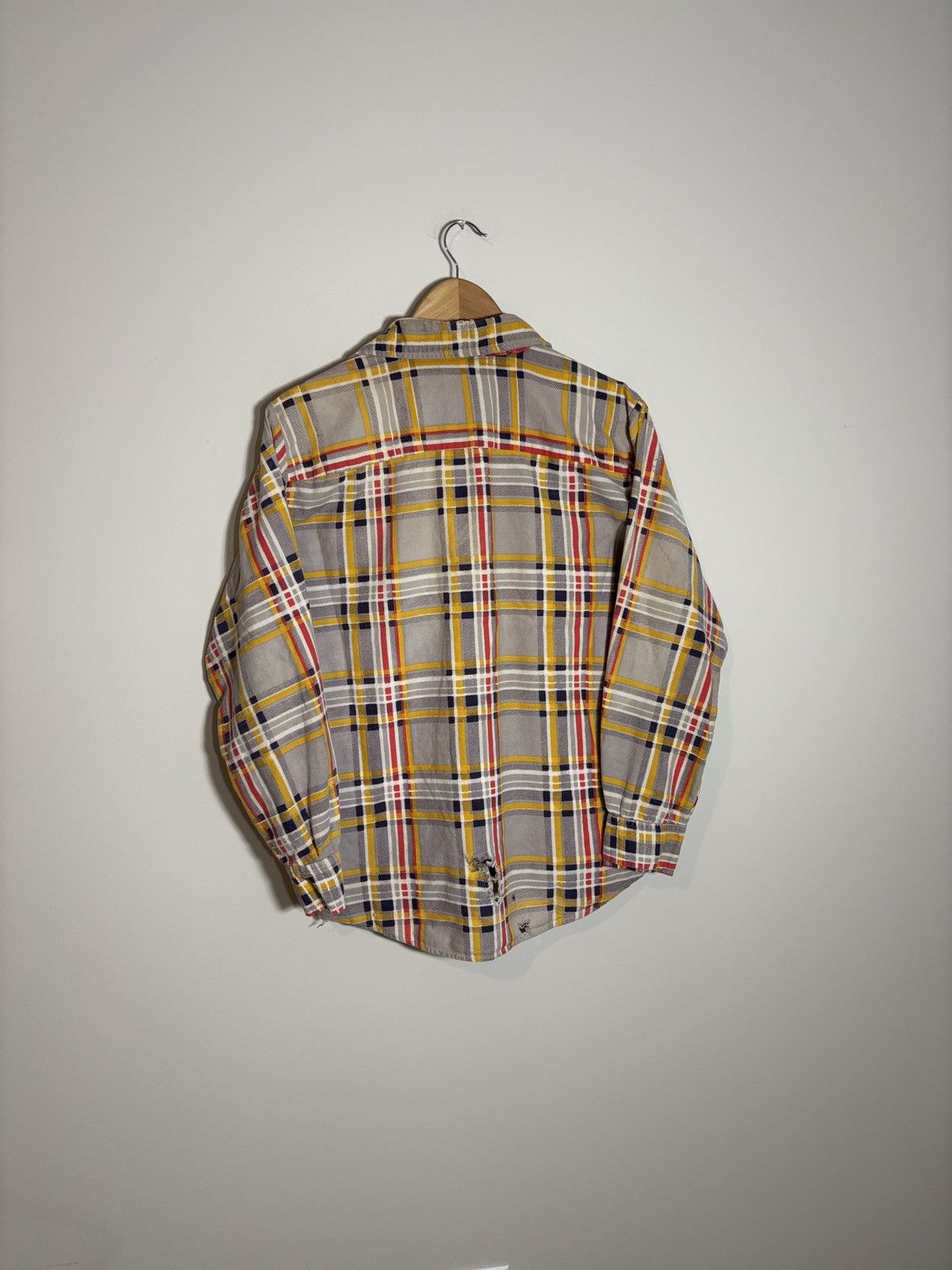 Vintage Vintage Golden Line Flannel Shirt 60s Thrashed Distressed L Size US L / EU 52-54 / 3 - 6 Thumbnail