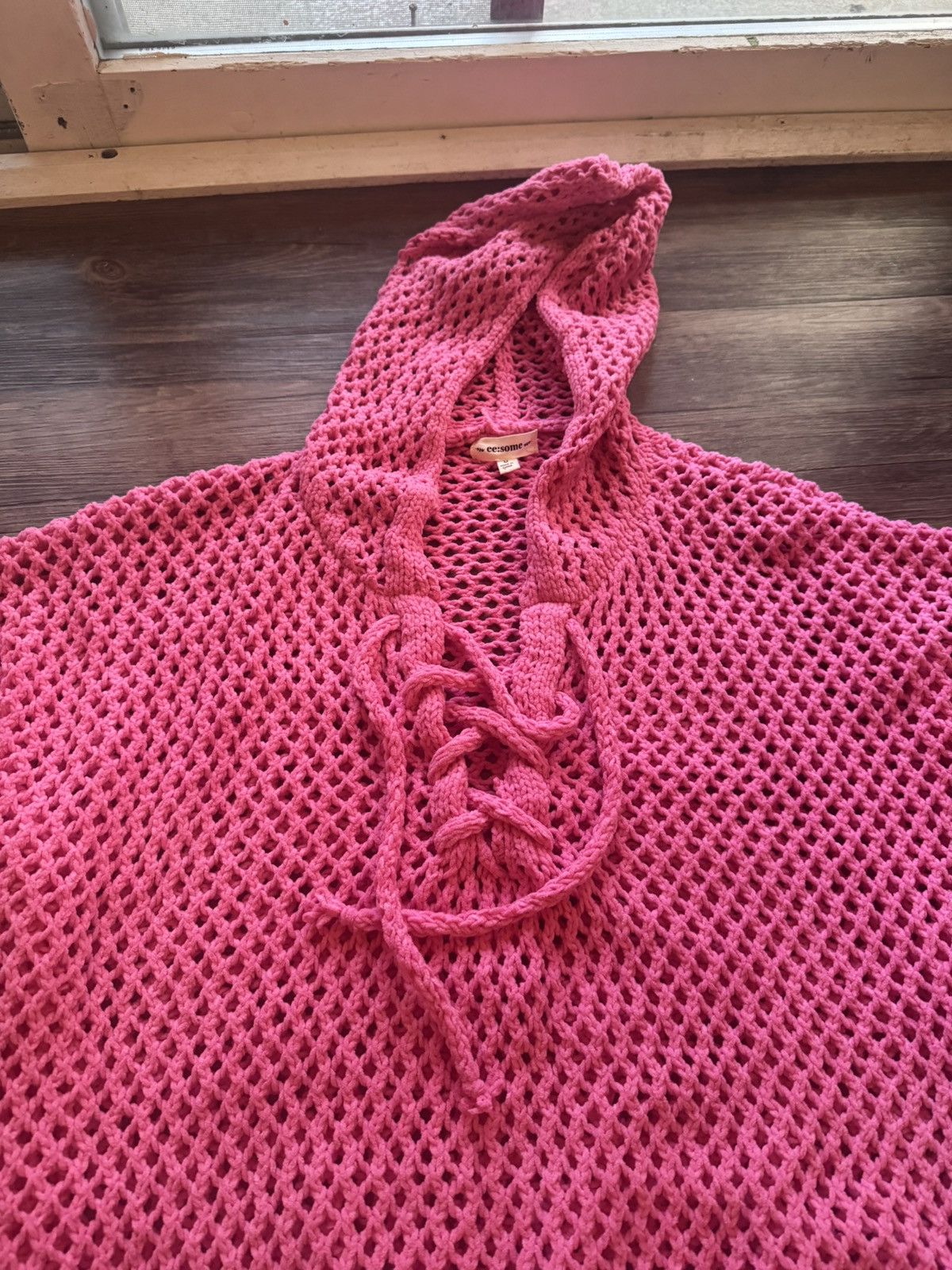 Designer PINK SWEATER Size M / US 6-8 / IT 42-44 - 2 Thumbnail
