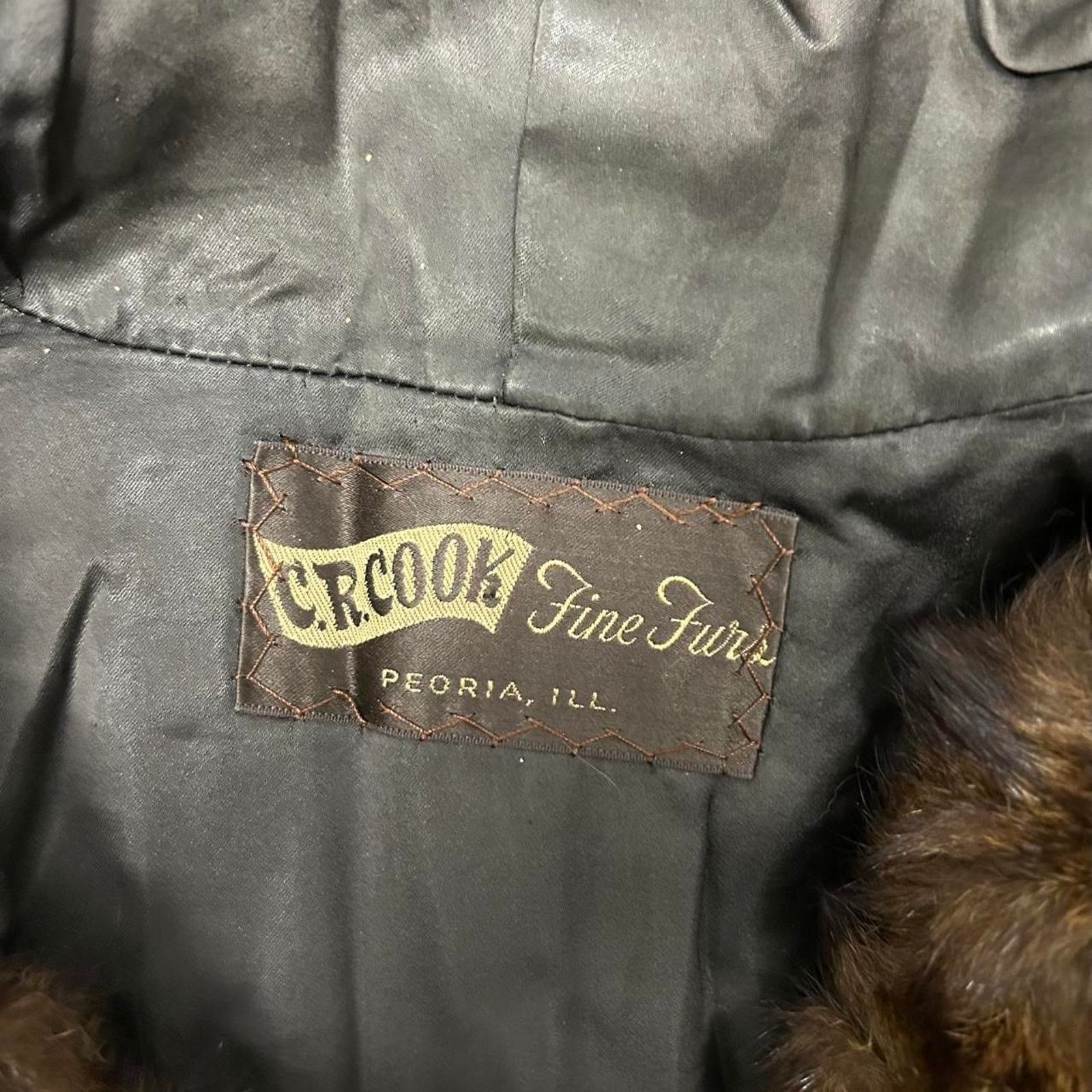 Other VTG Brown C.R.Cook faux fur hooded coat with hood and zipper Size M / US 6-8 / IT 42-44 - 4 Thumbnail